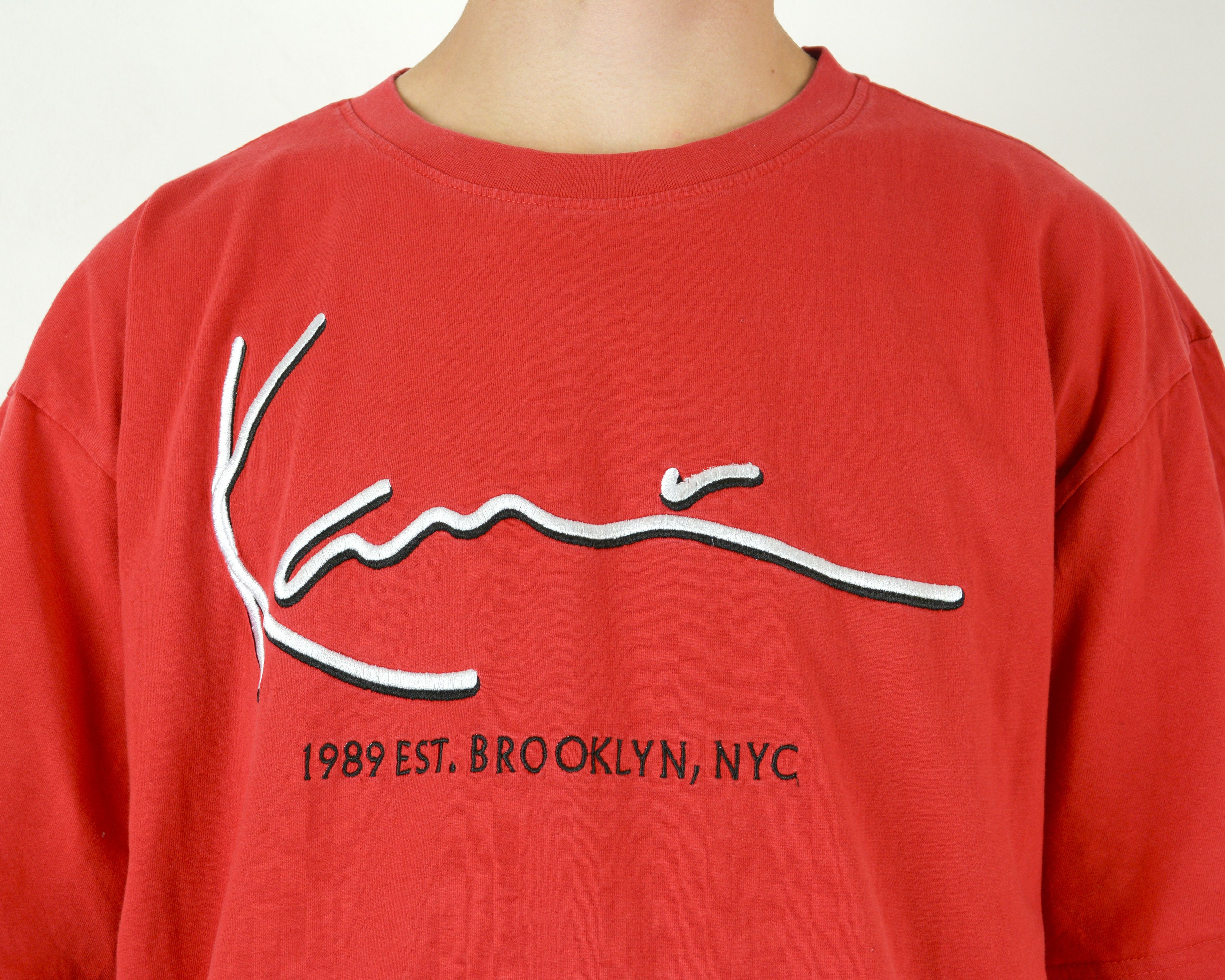 Karl Kani Men 2XL Short Sleeved Shirt Embroidered Crew Neck Tee Summer Size US XXL / EU 58 / 5 - 2 Thumbnail