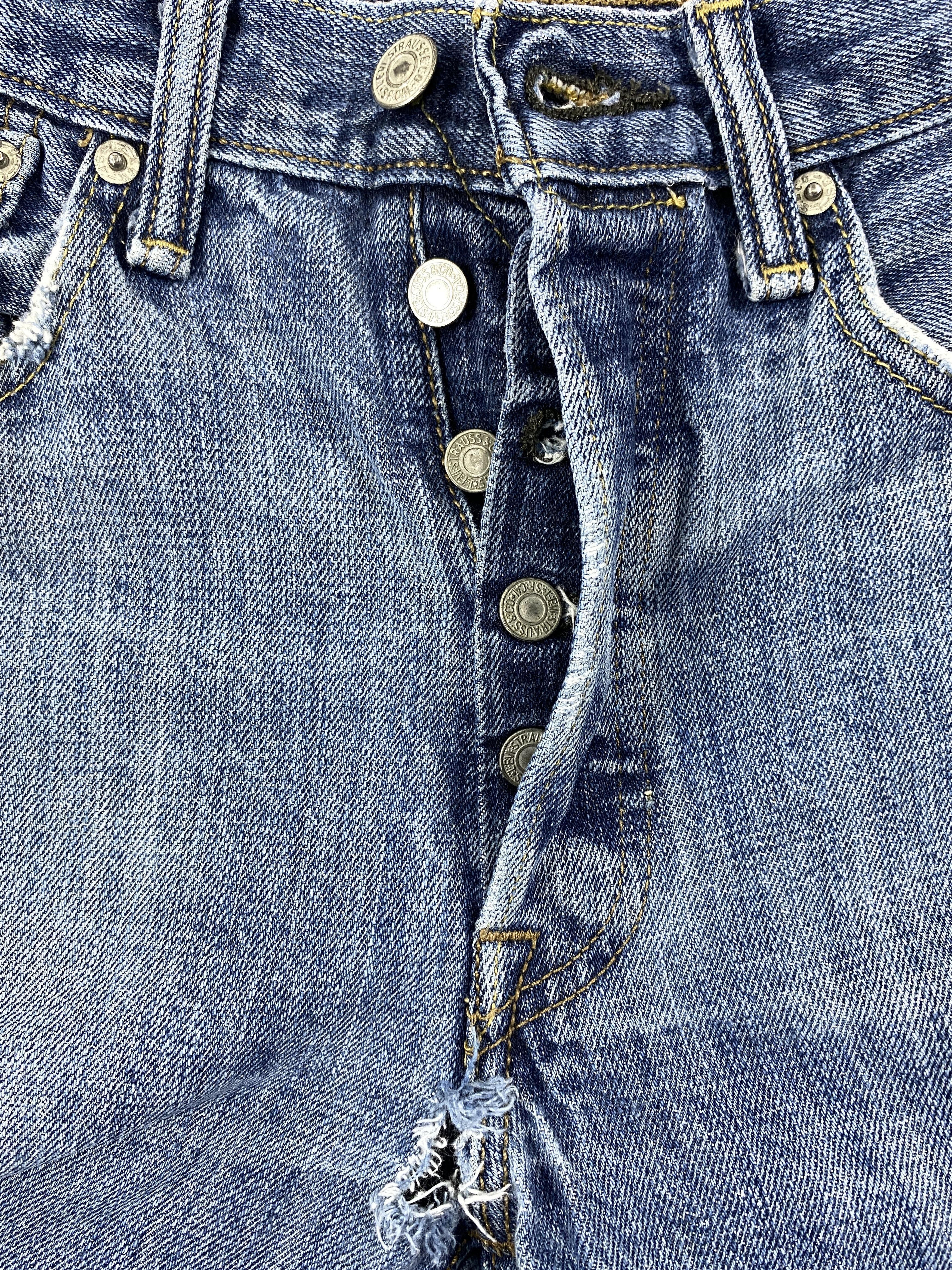Levi's Distressed Blue Vintage Levi's 501 30x29.5 Denim -JN1656 Size US 30 / EU 46 - 6 Thumbnail