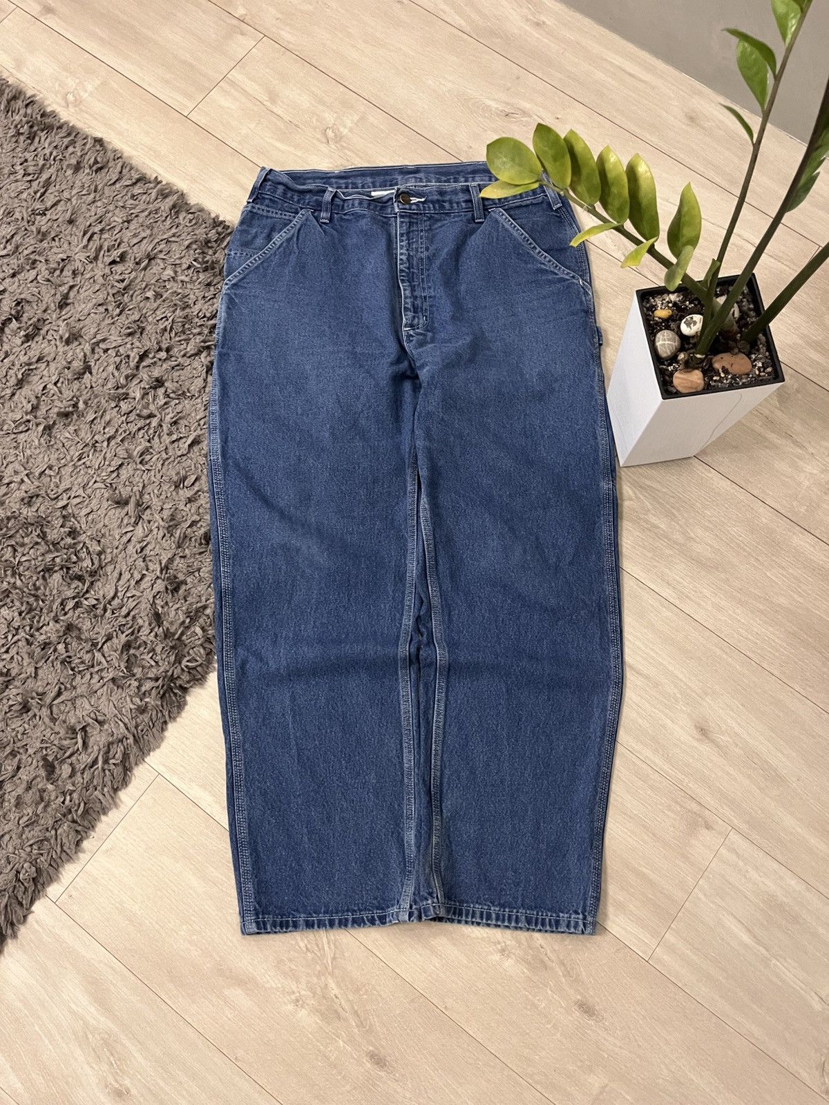 Carhartt 🔥90’s Carhartt Double Knee Cargo Y2k Carpenters Work Pants Size US 36 / EU 52 - 5 Thumbnail