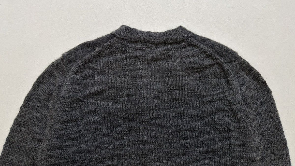 Comme des Garcons A/W 23 Brushed Dark Grey Wool Cardigan Size US M / EU 48-50 / 2 - 15 Thumbnail
