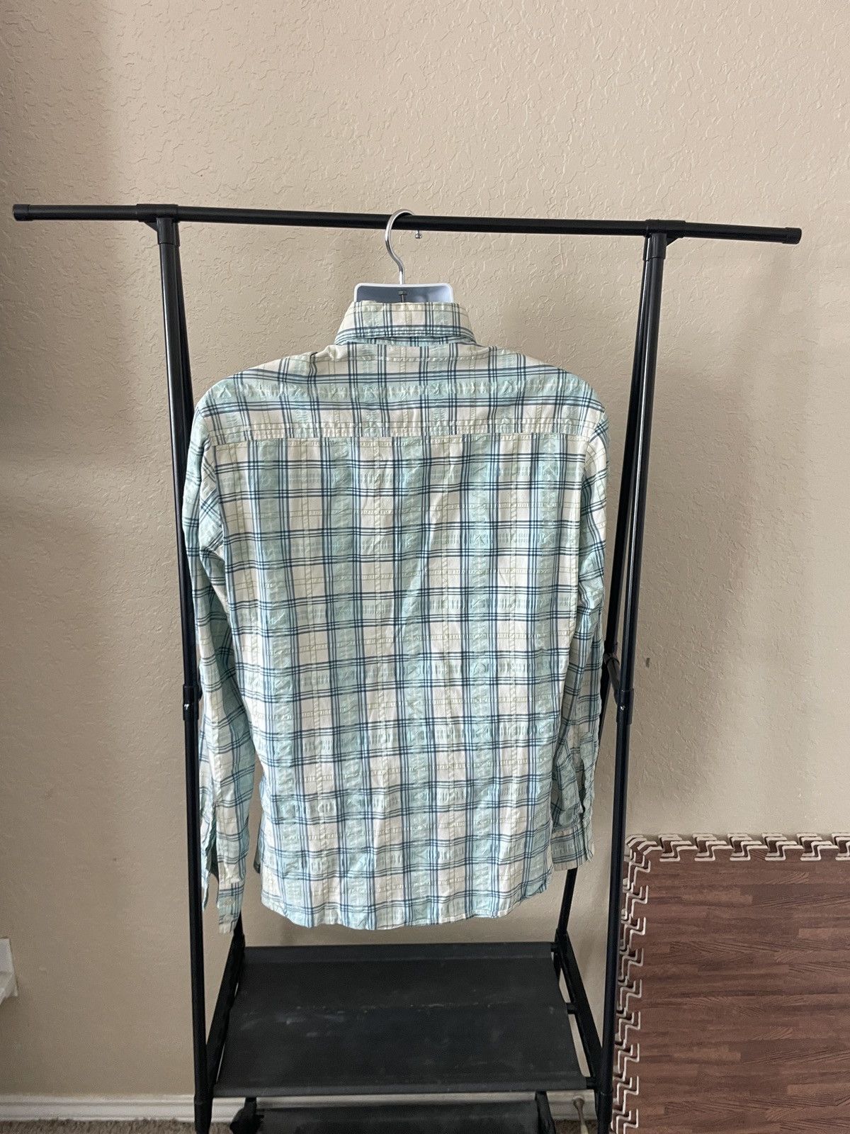 Dolce & Gabbana Crinkle Plaid Button Front shirt Size US XL / EU 56 / 4 - 4 Thumbnail