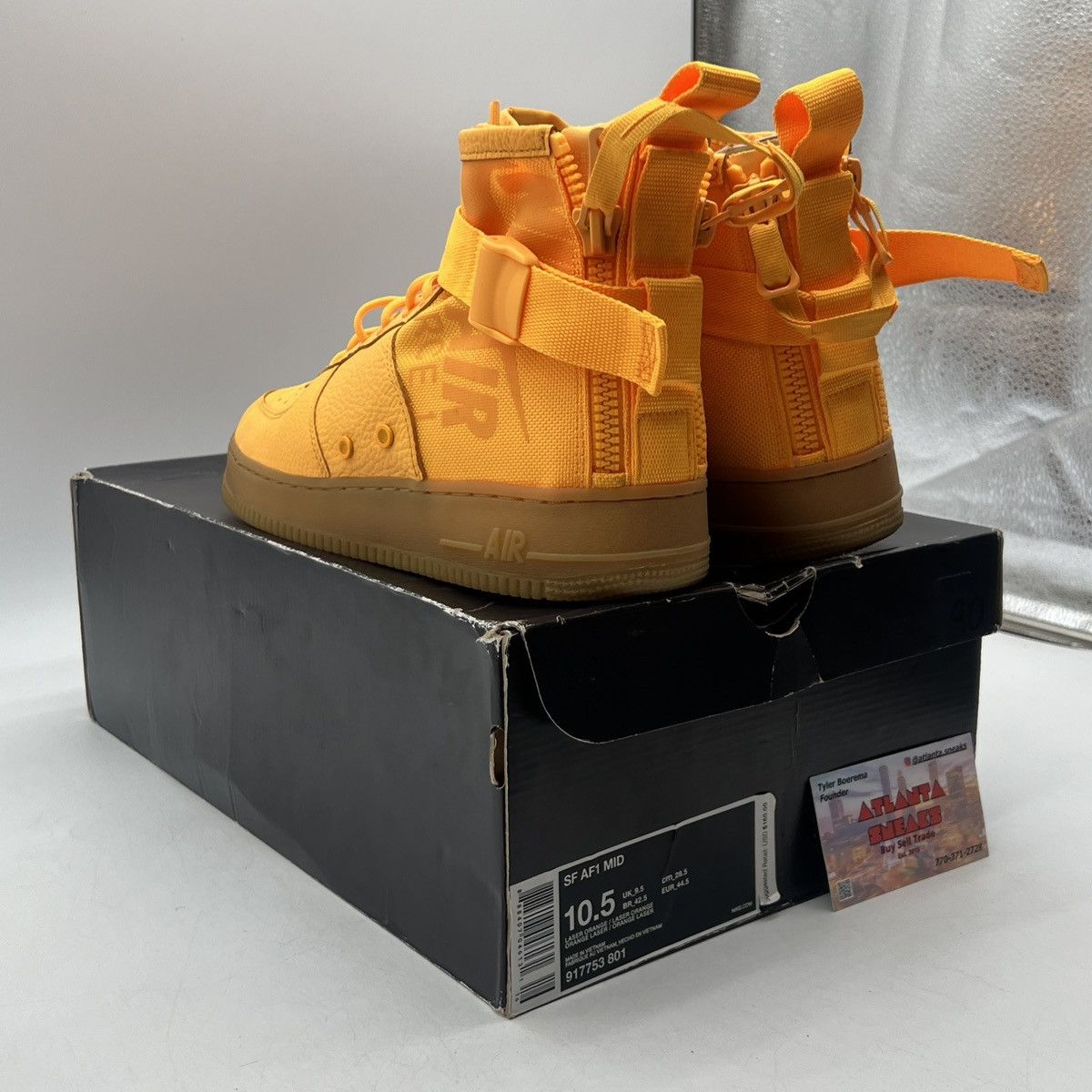 Nike Air Force 1 mid obj Size US 10.5 / EU 43-44 - 4 Thumbnail