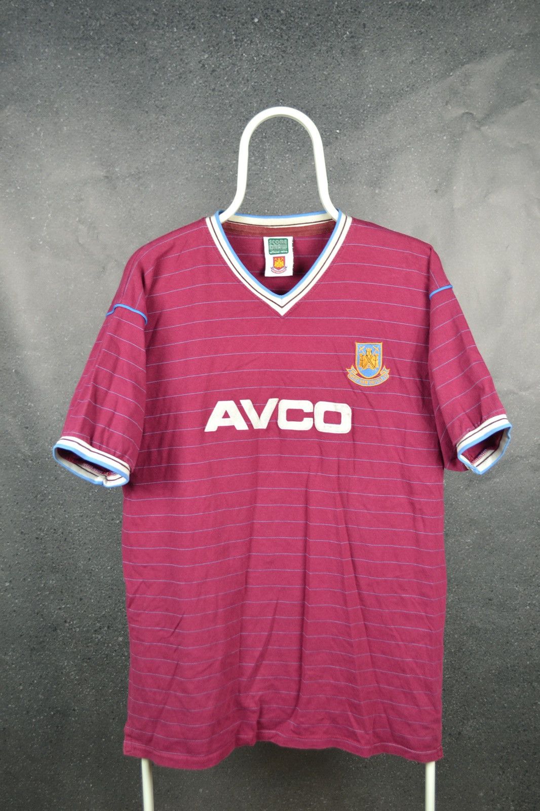 Vintage West Ham United 1985 Home Football Shirt Retro Score Draw Size US XL / EU 56 / 4 - 1 Thumbnail