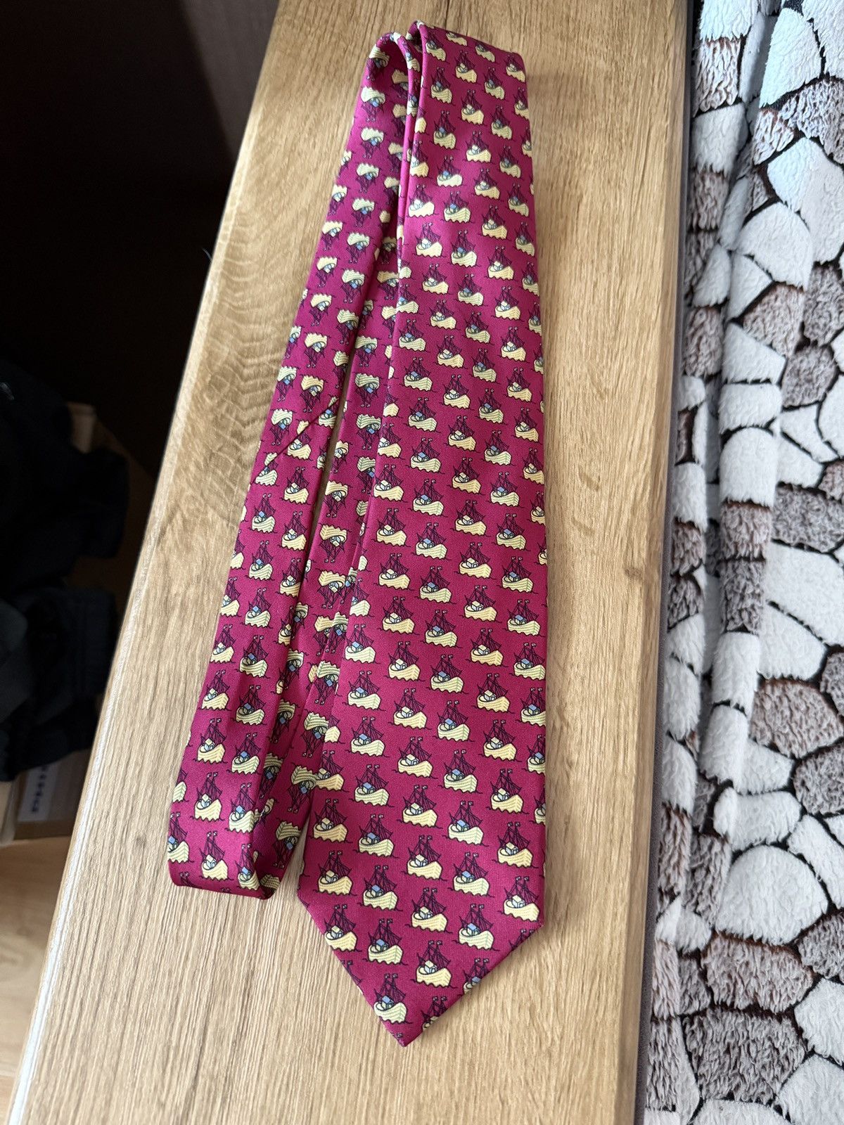 Hermes Vintage Hermes Tie Size ONE SIZE - 3 Thumbnail