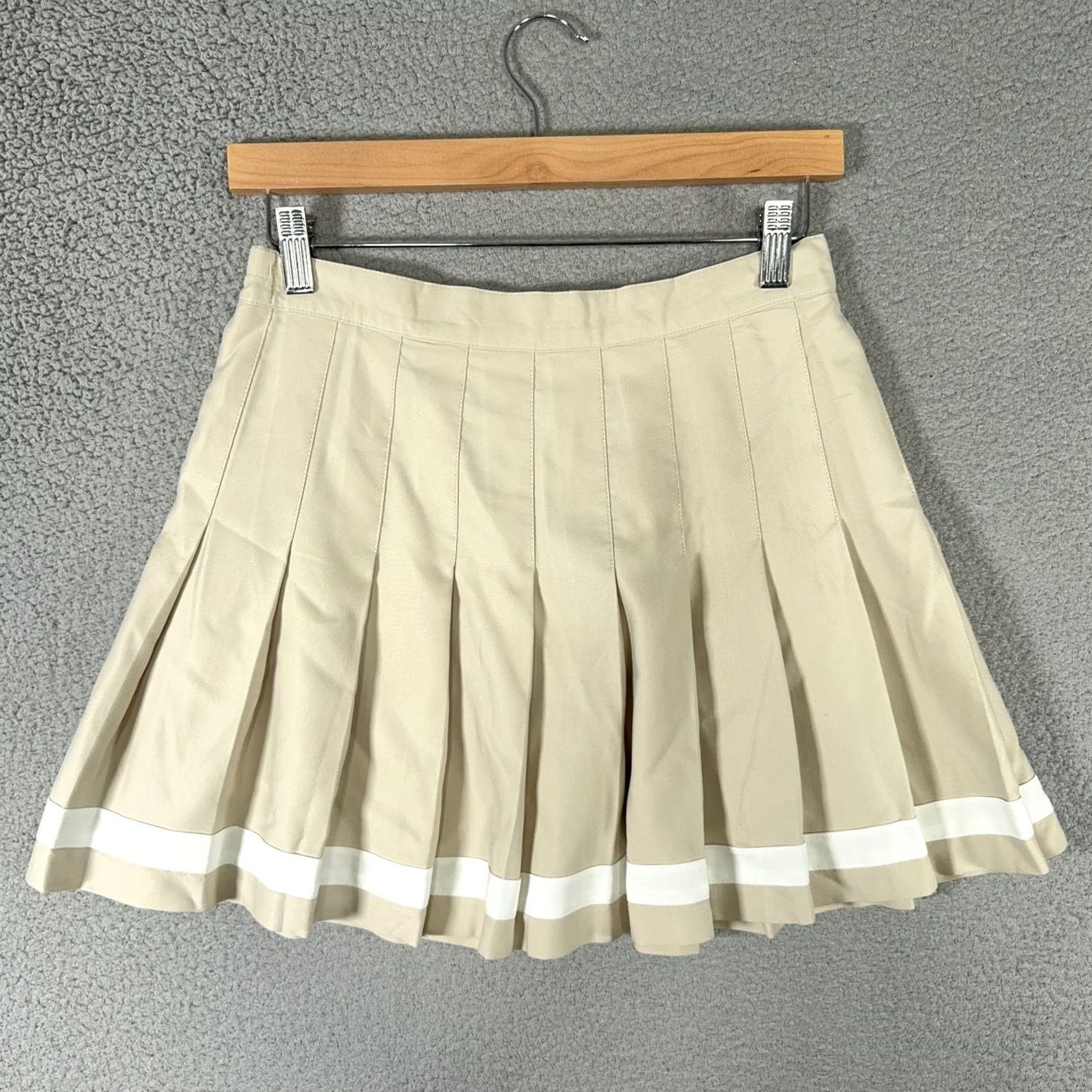 Vintage VINTAGE Tail Skirt Womens 10 Beige Pleated Tennis Golf Microtique Made USA Female Size 32" / US 10 / IT 46 - 2 Thumbnail