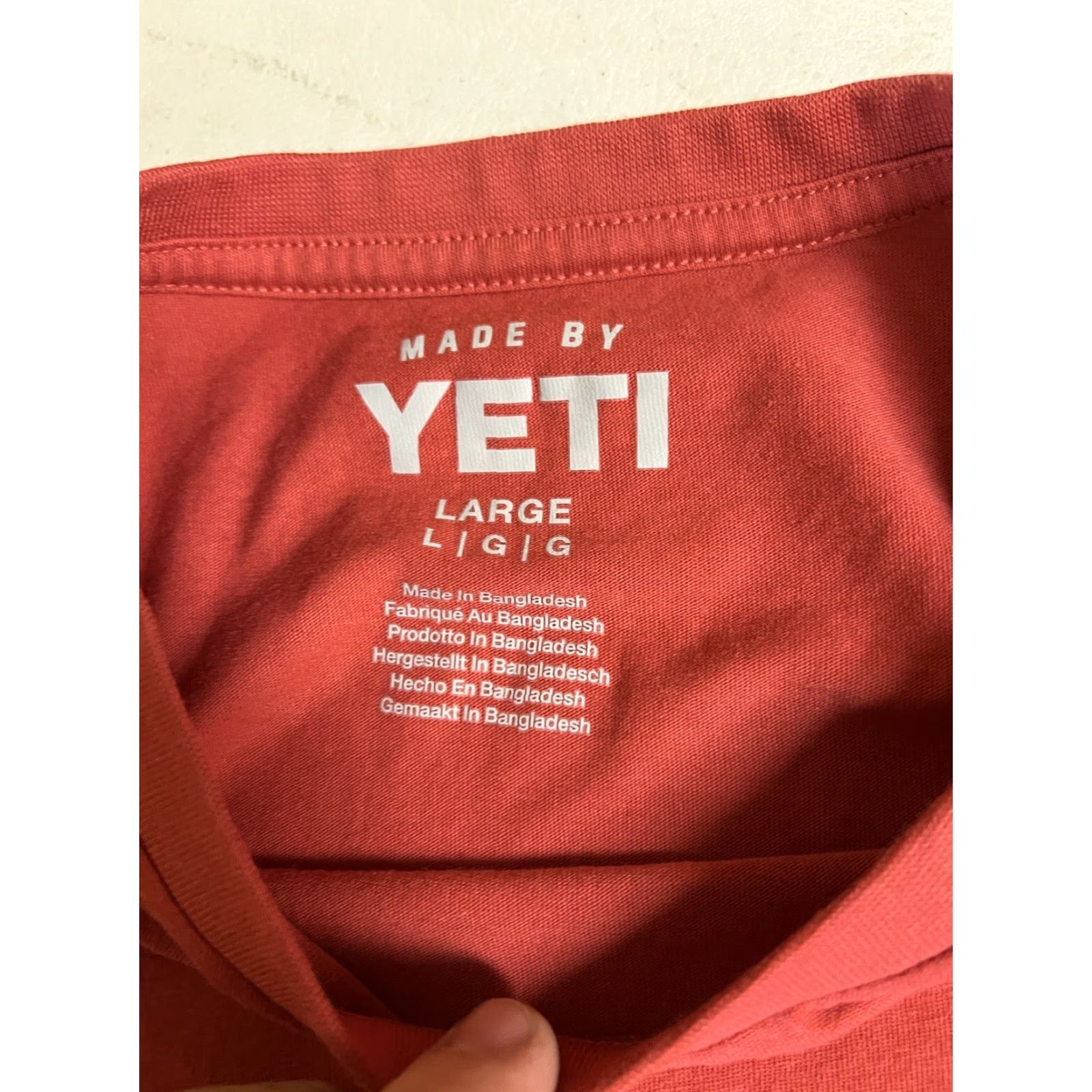 Yeti Yeti Shirt Mens Large Graphic Ski Mountain Range Outdoor Casual Tee Red Size US L / EU 52-54 / 3 - 4 Thumbnail