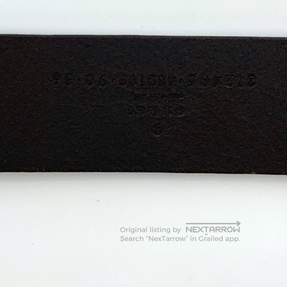 Gucci Guicci Dark Brown Knuckle Smooth Buckle Belt| Size ONE SIZE - 8 Thumbnail
