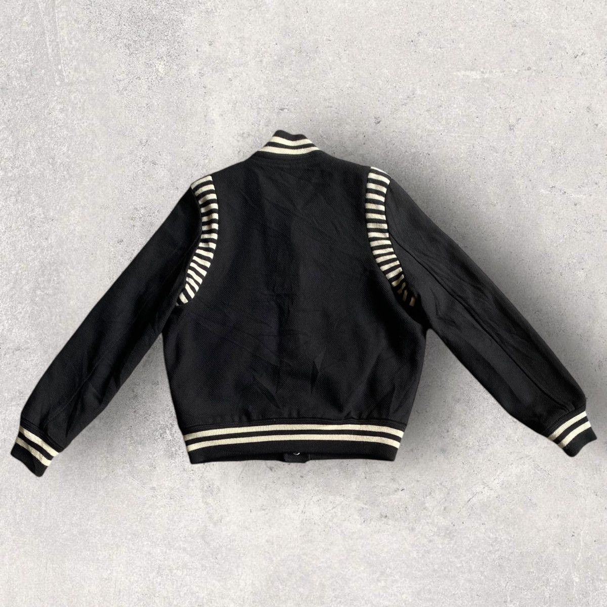 Hedi Slimane × Saint Laurent Paris FW16 Ray Stripped Teddy Jacket Size M / US 6-8 / IT 42-44 - 4 Thumbnail