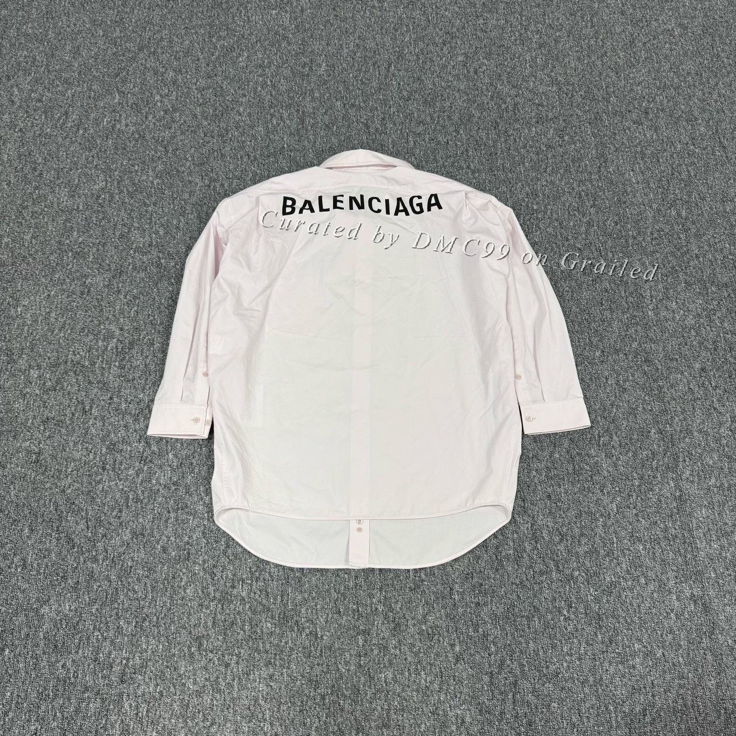 Balenciaga Balenciaga Pink Back Logo Long-Sleeve Shirt Size XXS / US 00 / IT 34 - 1 Thumbnail