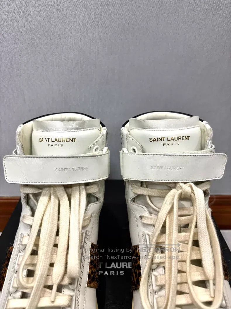Saint Laurent Paris Saint Laurent Paris Leopard Print Orange Suede Board Shoes Size US 9 / EU 42 - 6 Thumbnail