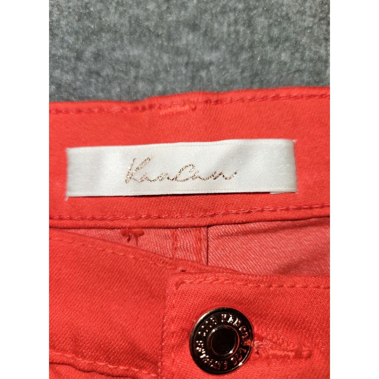 Vintage VINTAGE KanCan Premier Skinny Jeans City Red 28 Womens High Rise 29 Inseam 5-Pocket Logo Stretch Denim Size 28" / US 6 / IT 42 - 2 Thumbnail