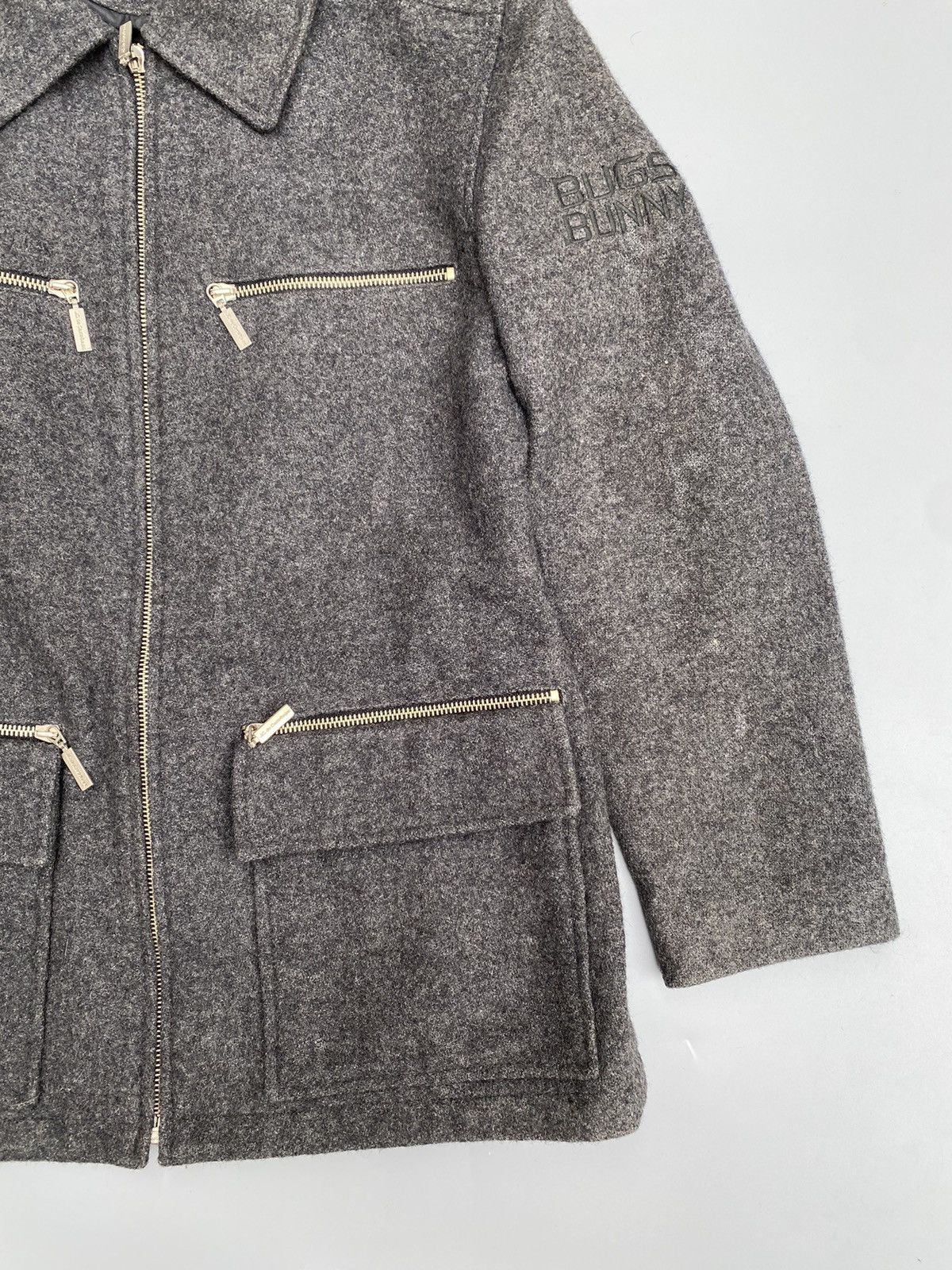 Jean Charles De Castelbajac × Vintage × Warner Bros 1997 Vintage Castelbajac Bugs Bunny Wool Jacket Size S / US 4 / IT 40 - 4 Thumbnail