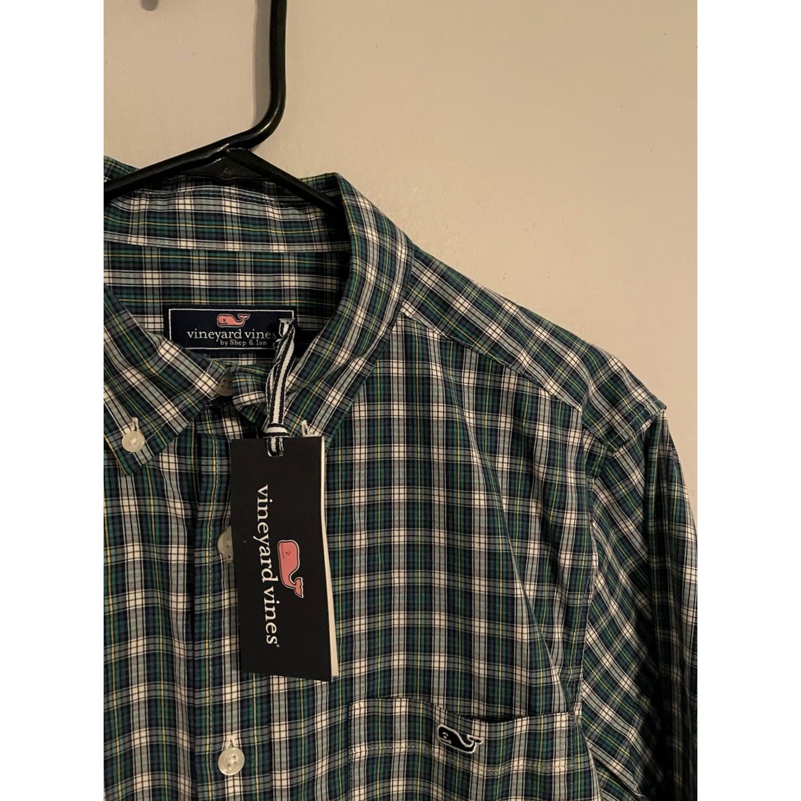 Vineyard Vines Vineyard Vines Shirt Men's M Button Up Classic Fit Gingham Poplin L/S Multicolor Size US M / EU 48-50 / 2 - 2 Thumbnail