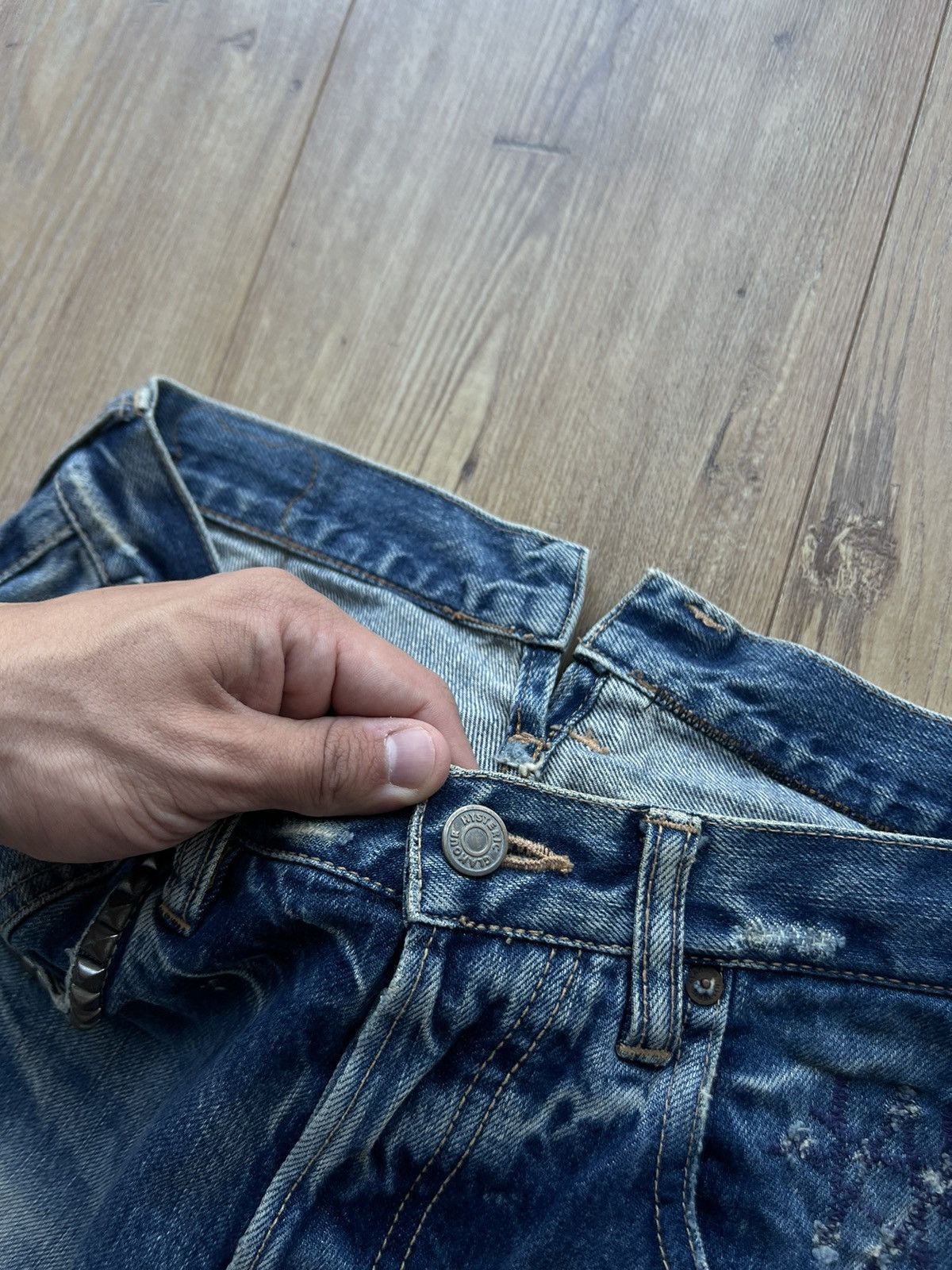 HYSTERIC GLAMOUR KINKY TEDDY BEAR SELVEDGE JEANS Y2K RARE