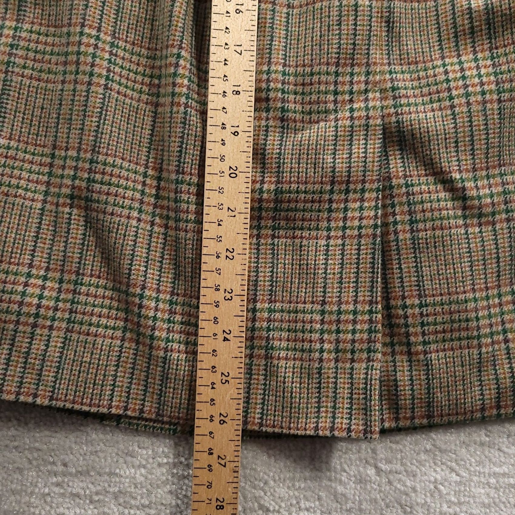 Jantzen VINTAGE JANTZEN Wool Pleated Plaid Skirt Womens Sz 10 USA Made Lined Front Slit Size 32" / US 10 / IT 46 - 6 Thumbnail