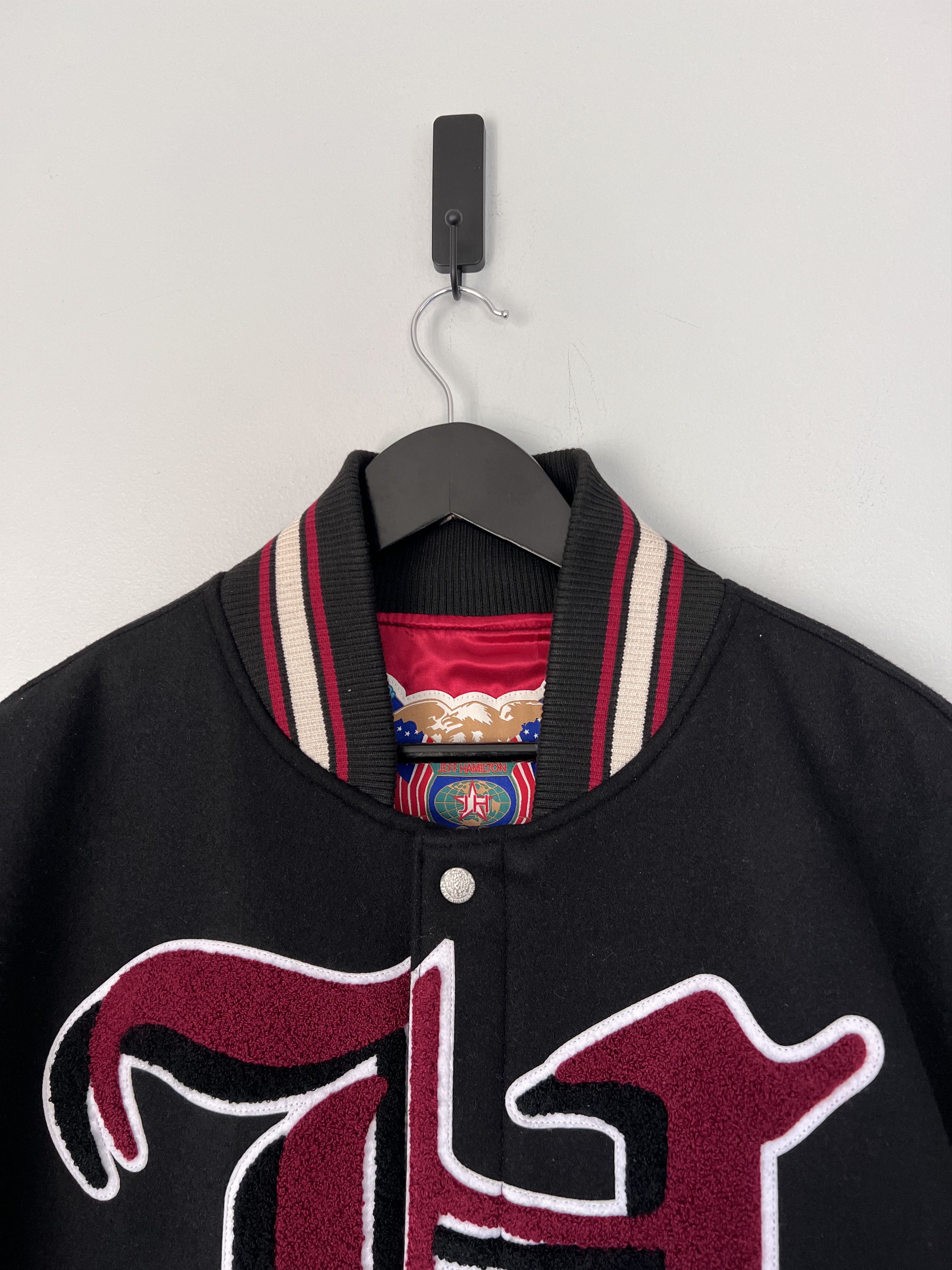 Jeff Hamilton Jeff Hamilton Miami Heat Wool and Leather Varsity Jacket Size US L / EU 52-54 / 3 - 2 Thumbnail