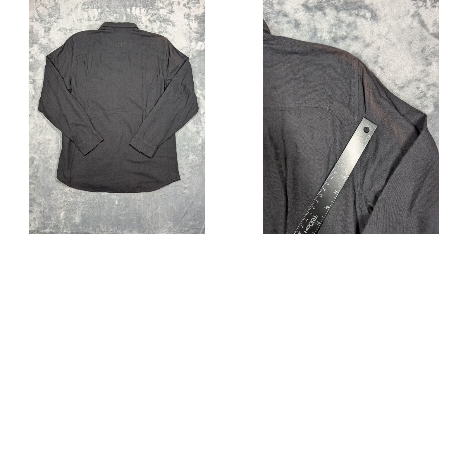 Vintage 5.11 Shirt Mens Large Flannel Long Sleeve Black Volcanic Silverwood Button-Up Pockets Workwear Size US L / EU 52-54 / 3 - 8 Thumbnail