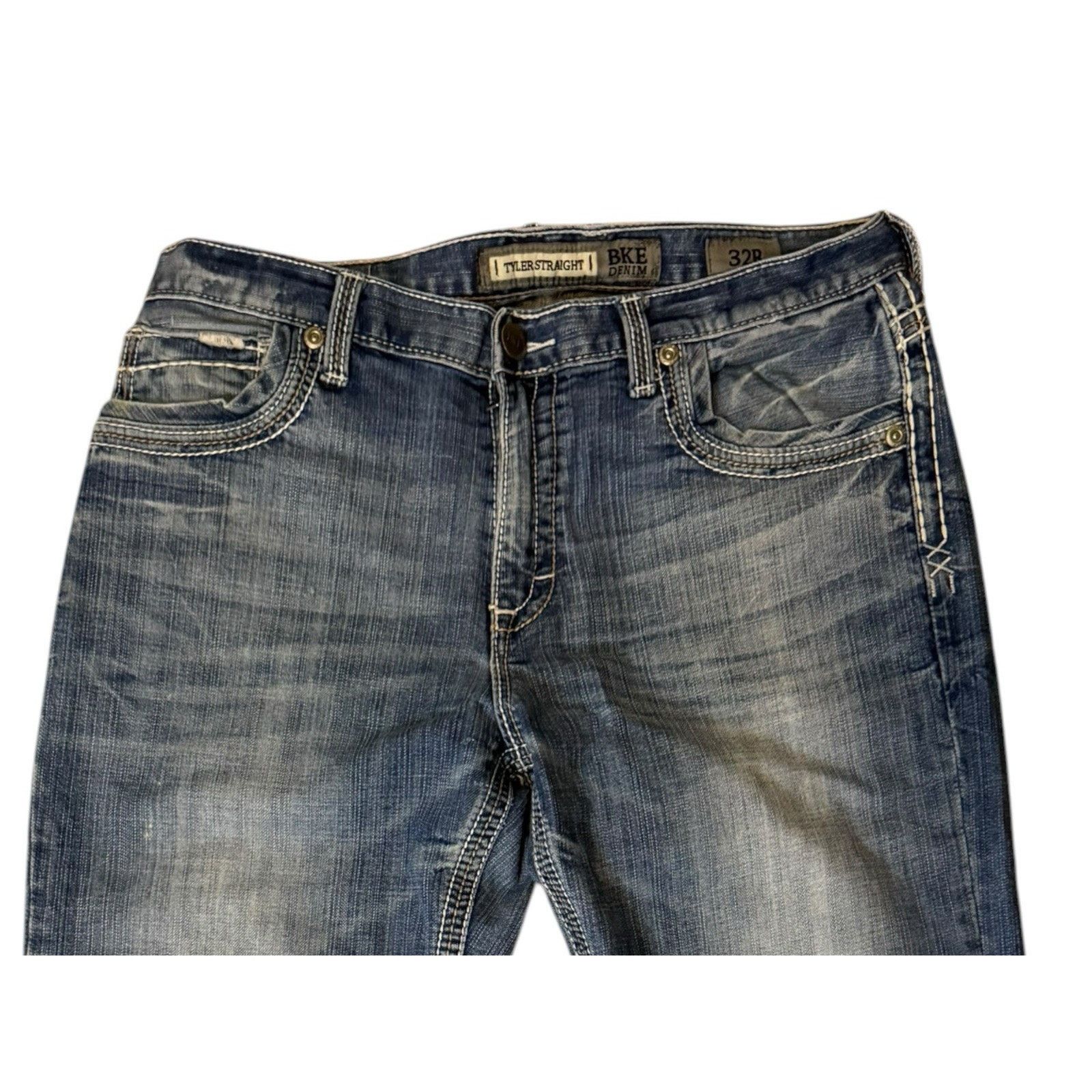 BKE BKE Denim Tyler Regular Fit Straight Leg Jeans Size US 32 / EU 48 - 5 Thumbnail