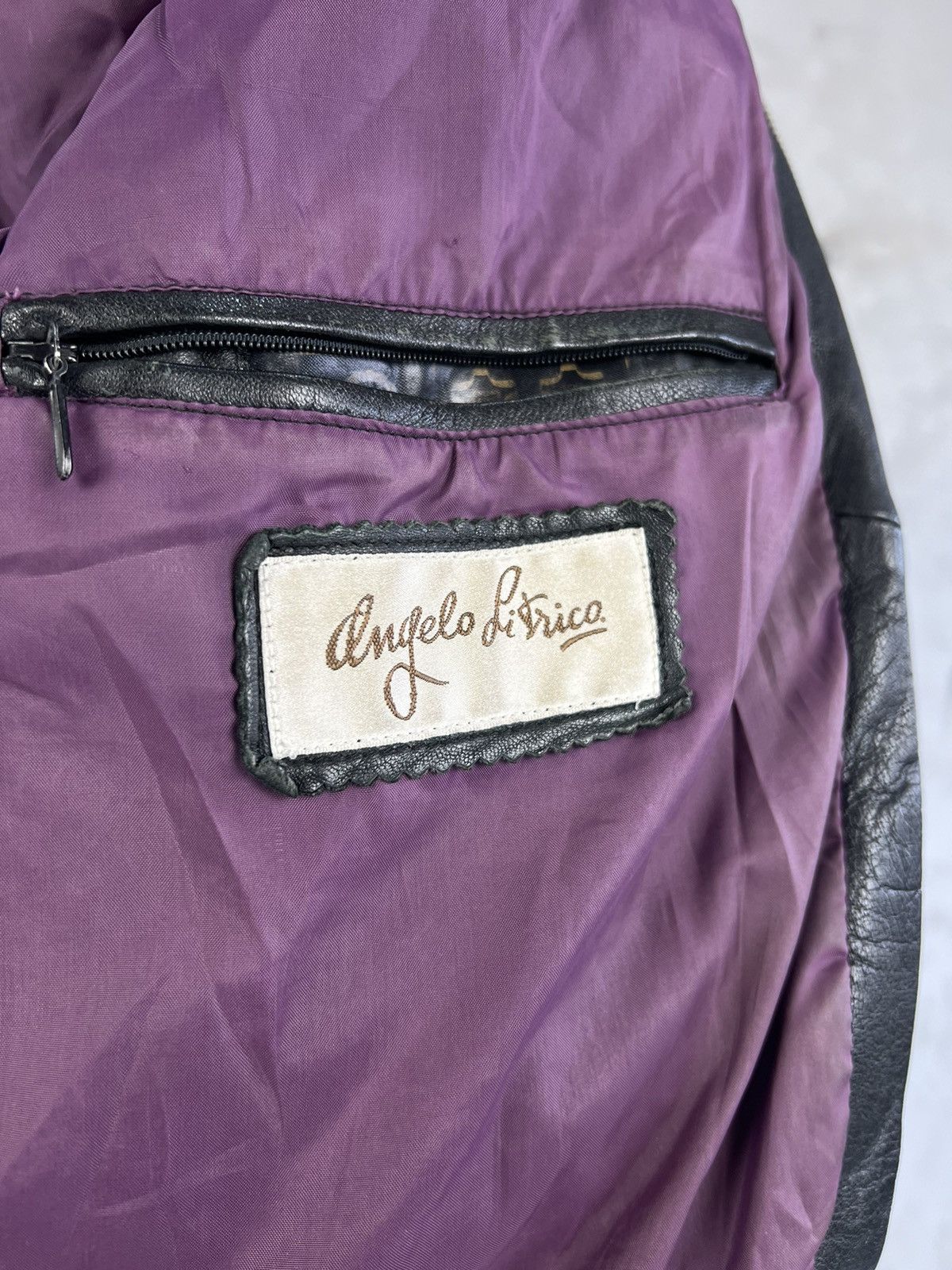 Angelo Litrico Vintage Angelo Litrico Leather Bomber Jacket Size 46 S - M Size US M / EU 48-50 / 2 - 10 Thumbnail