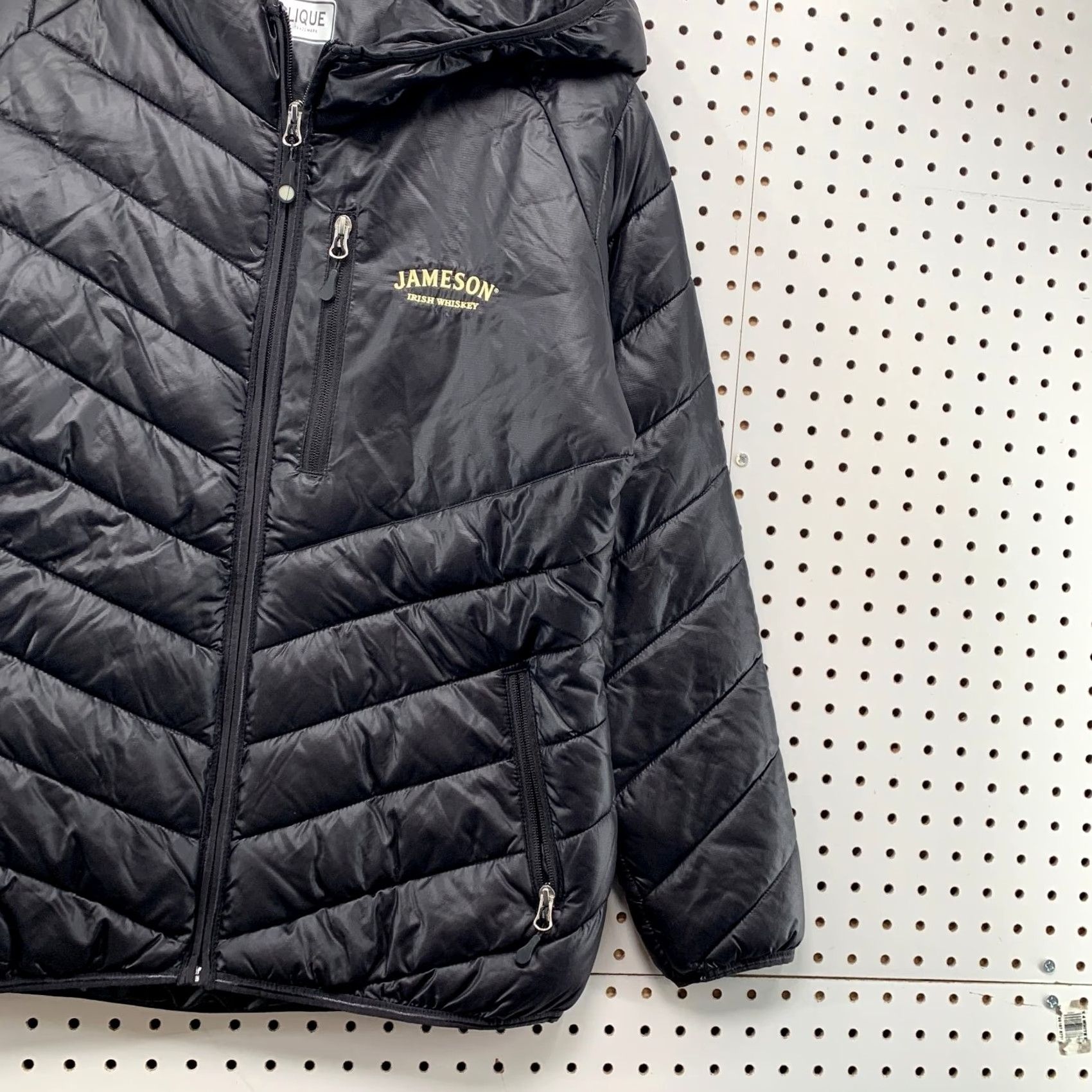 Vintage Clique Jameson Puffer Jacket Mens M Black Lightweight Size US M / EU 48-50 / 2 - 6 Thumbnail