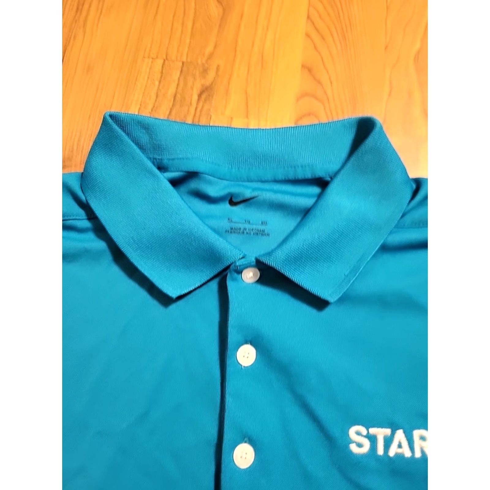 Nike Nike Polo Shirt XL Teal Blue Starz Logo Embroidered Size US XL / EU 56 / 4 - 3 Thumbnail