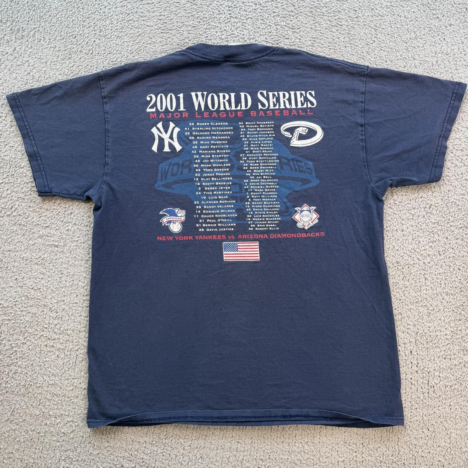 Other Vintage 2001 New York Yankees World Series T Shirt Size US L / EU 52-54 / 3 - 2 Thumbnail