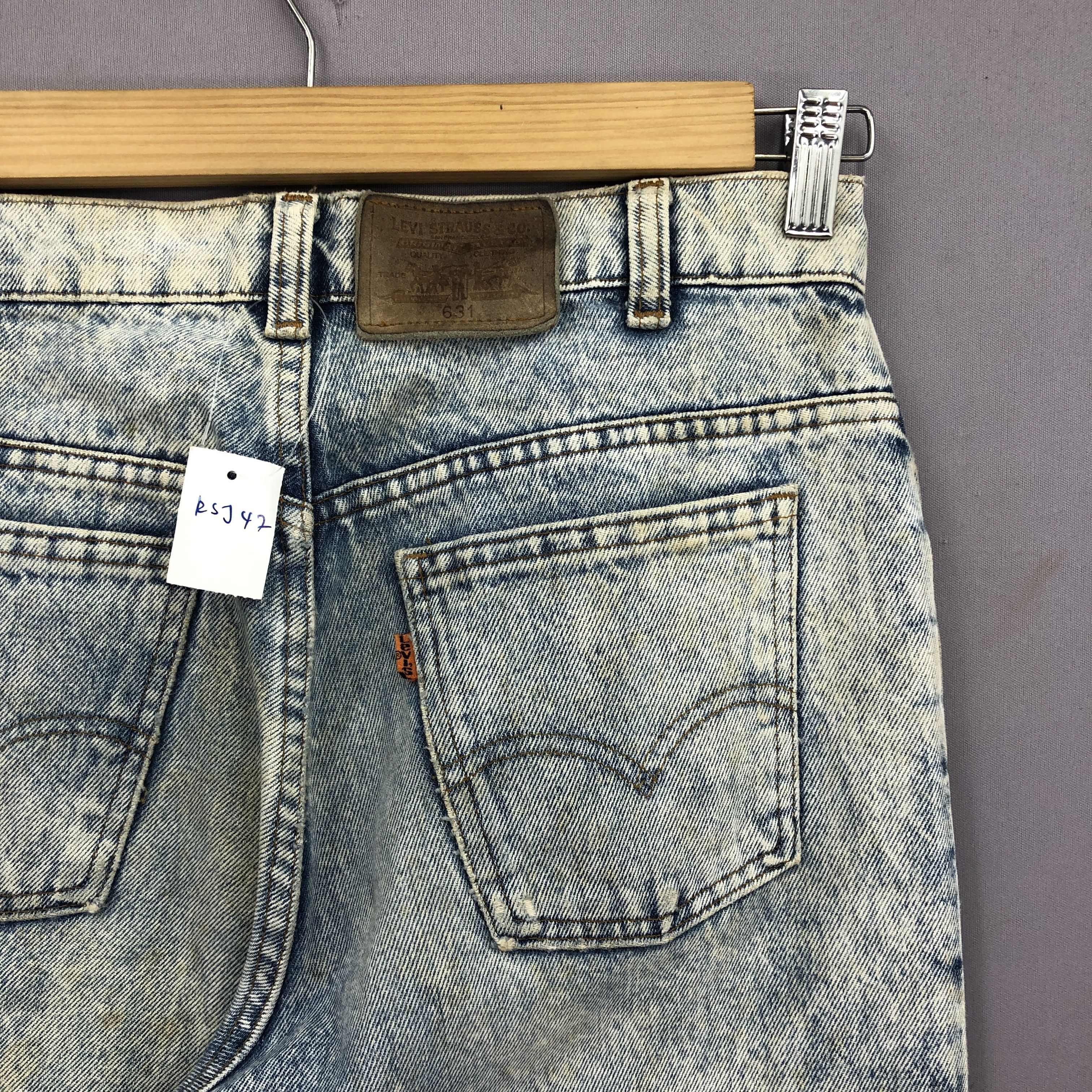 Levi's Vintage 90s Levis Acid Wash Jeans Levi's 631 Sunfaded Denim Size US 30 / EU 46 - 5 Thumbnail
