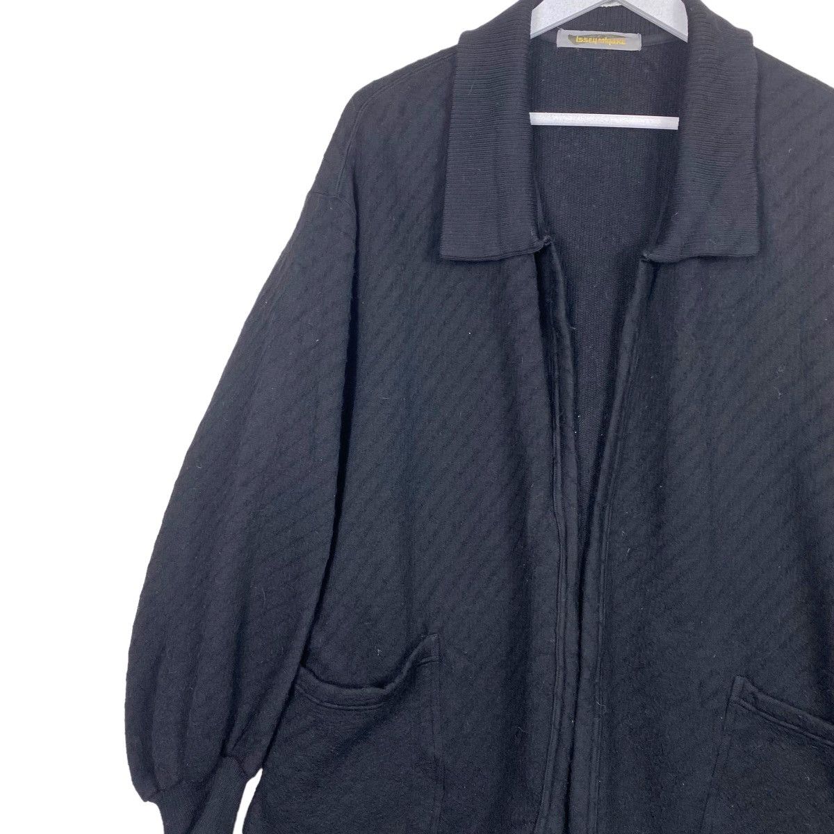 Issey Miyake 💥80s ISSEY MIYAKE OPEN FRONT BUTTONLESS KNIT CARDIGAN Size US XL / EU 56 / 4 - 5 Thumbnail