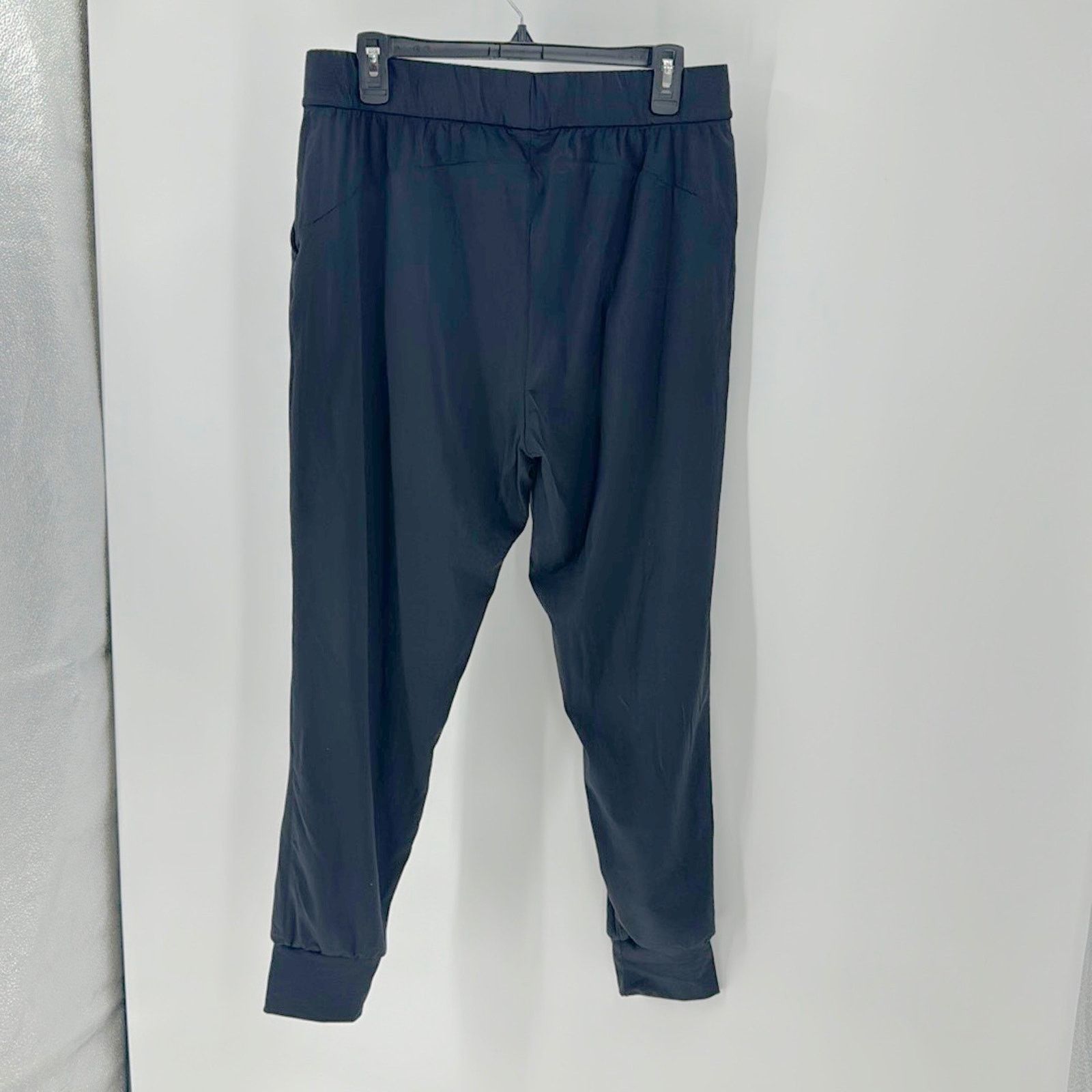 Sage SAGE black nylon blend yoga pants pockets drawstring waist Size 30" / US 8 / IT 44 - 2 Thumbnail