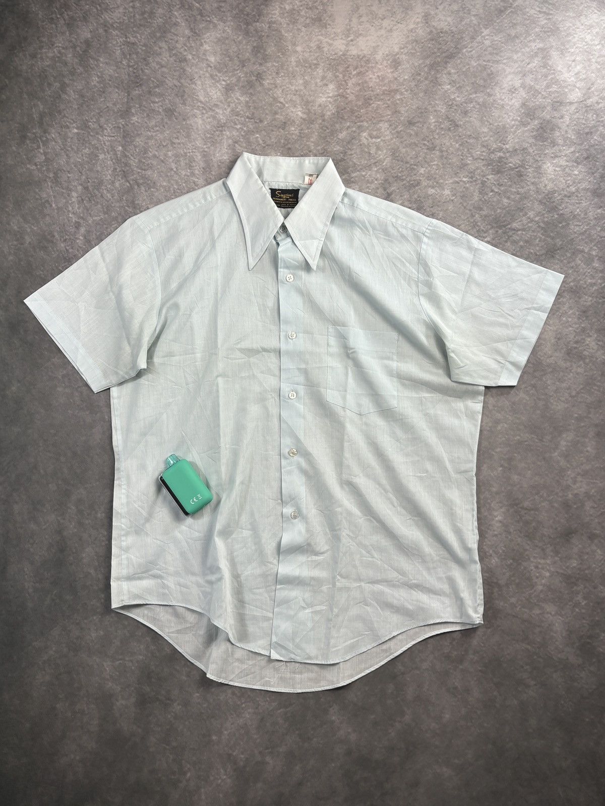 Vintage 1980s Vintage Simpson's Shortseleeve Shirt Perma Press Work Size US M / EU 48-50 / 2 - 2 Thumbnail