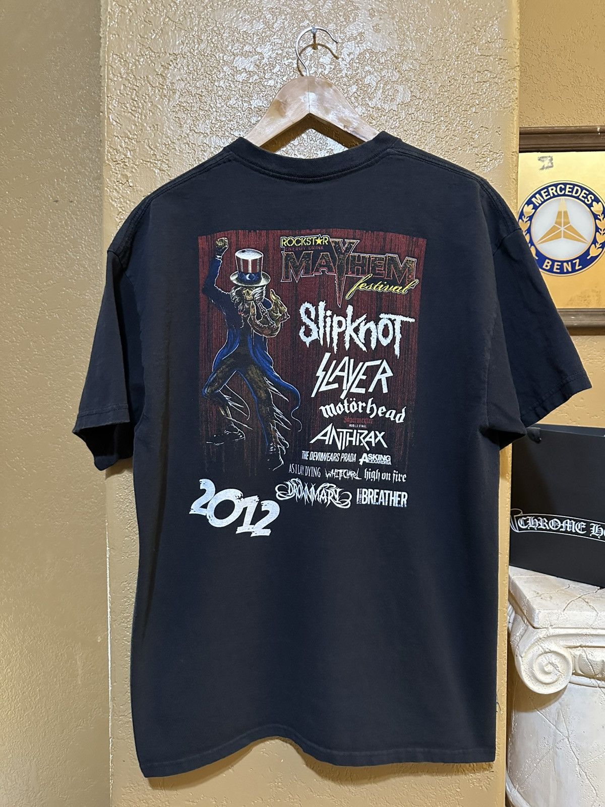 Band Tees (XL) Rockstar Energy Mayhem Festival Tee Slipknot Slayer Size US XL / EU 56 / 4 - 1 Thumbnail