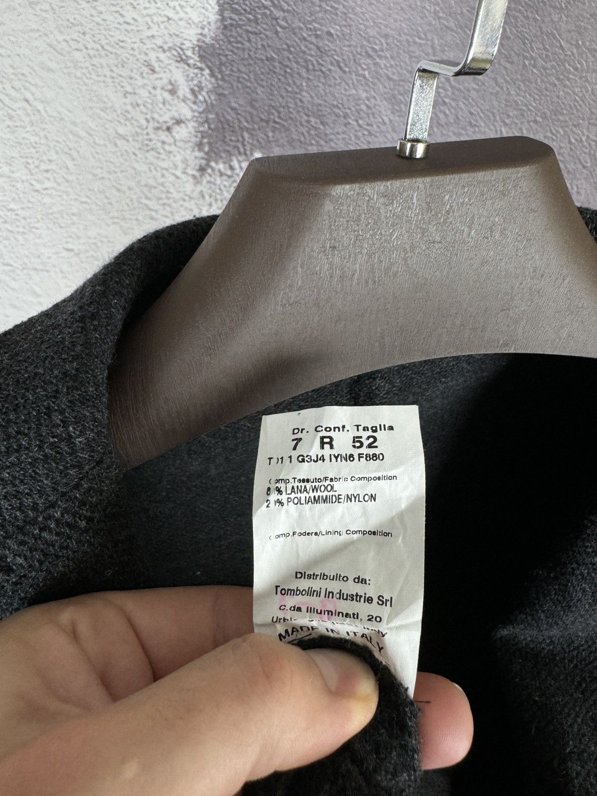 Tombolini Tombolini flying gray lana wool/nylon blazer men's 52R Size 42R - 11 Thumbnail