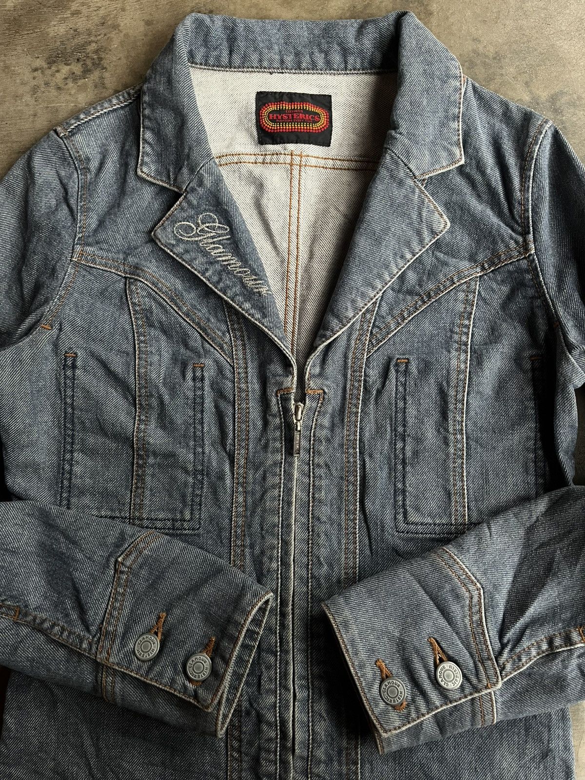 Hysteric Glamour HYSTRIC GLAMOUR VINTAGE DENIM JEANS JACKET JAPANESE Size US M / EU 48-50 / 2 - 2 Thumbnail