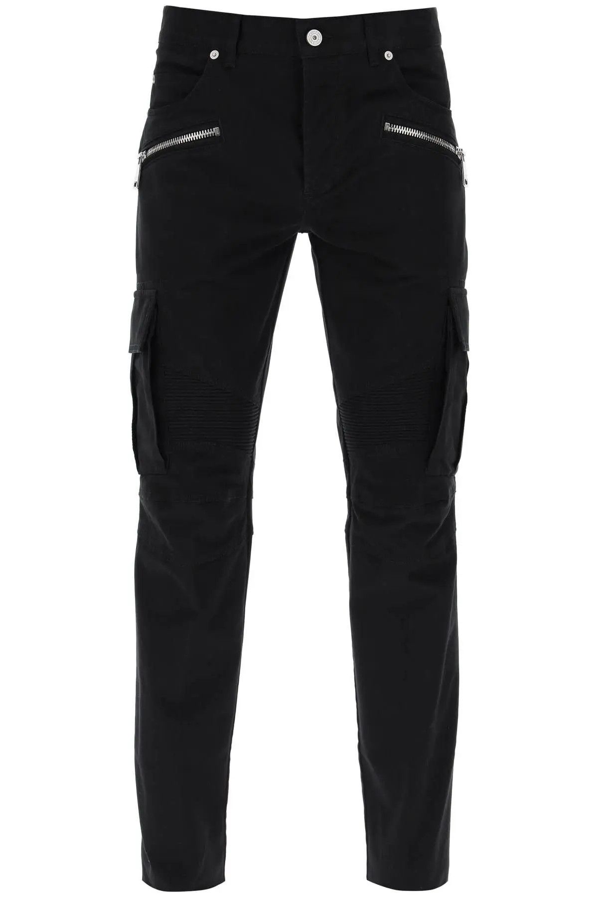 image of Balmain O1S22I1N0224 Tapered Cargo Pant In Black, Men's (Size 30)