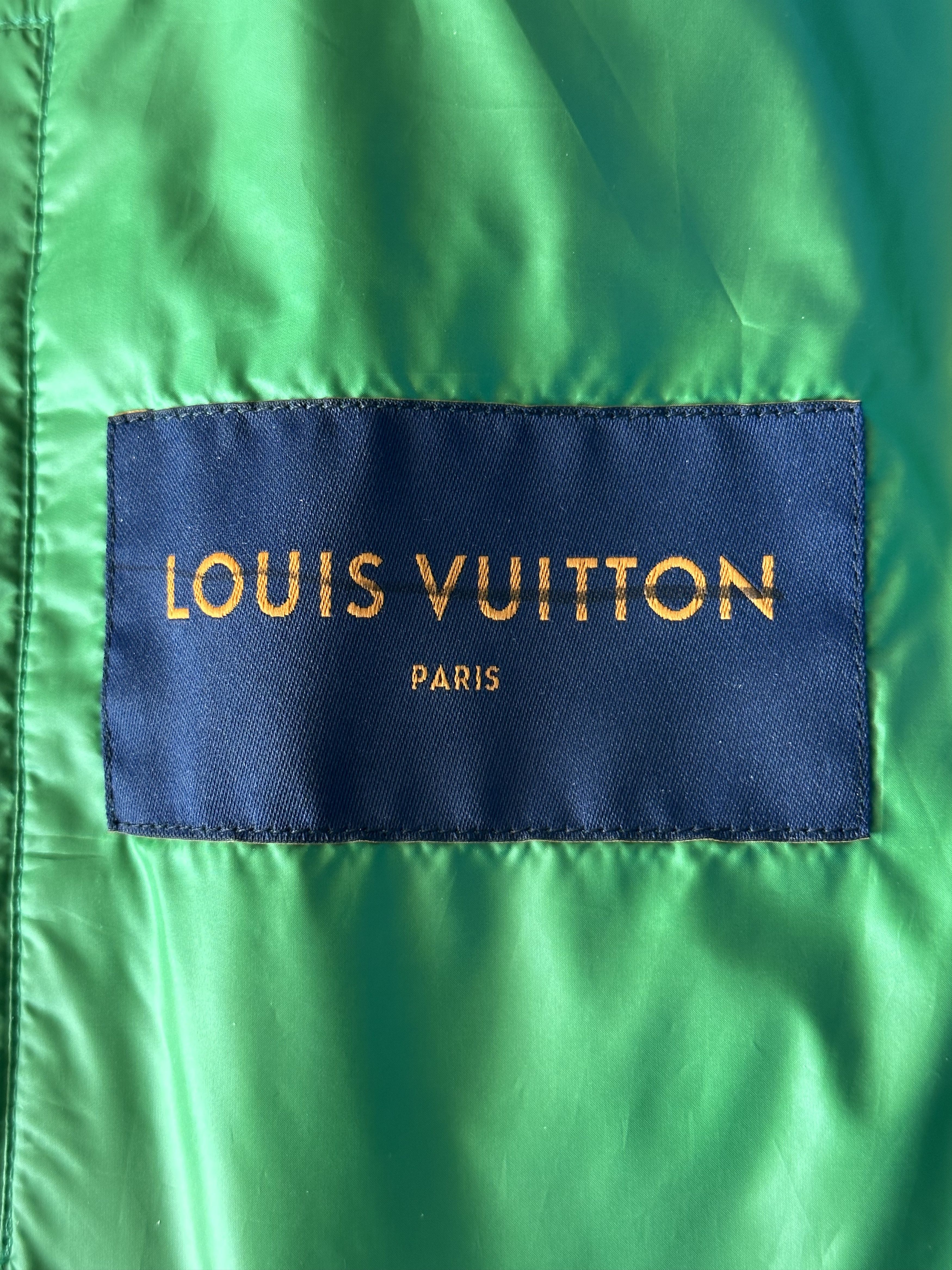 Louis Vuitton Louis Vuitton Green Flower Monogram Puffer Vest Size US XXL / EU 58 / 5 - 3 Thumbnail