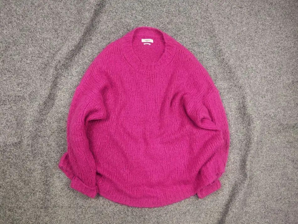 Isabel Marant Isabel Marant Etoile Sayers Pink Knit Oversized Sweater Size L / US 10 / IT 46 - 1 Thumbnail