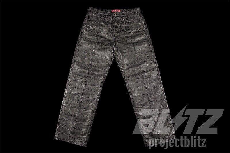 Supreme SS23 Supreme Patchwork Leather 5-Pocket Jean Pants 30 Size US 30 / EU 46 - 2 Thumbnail
