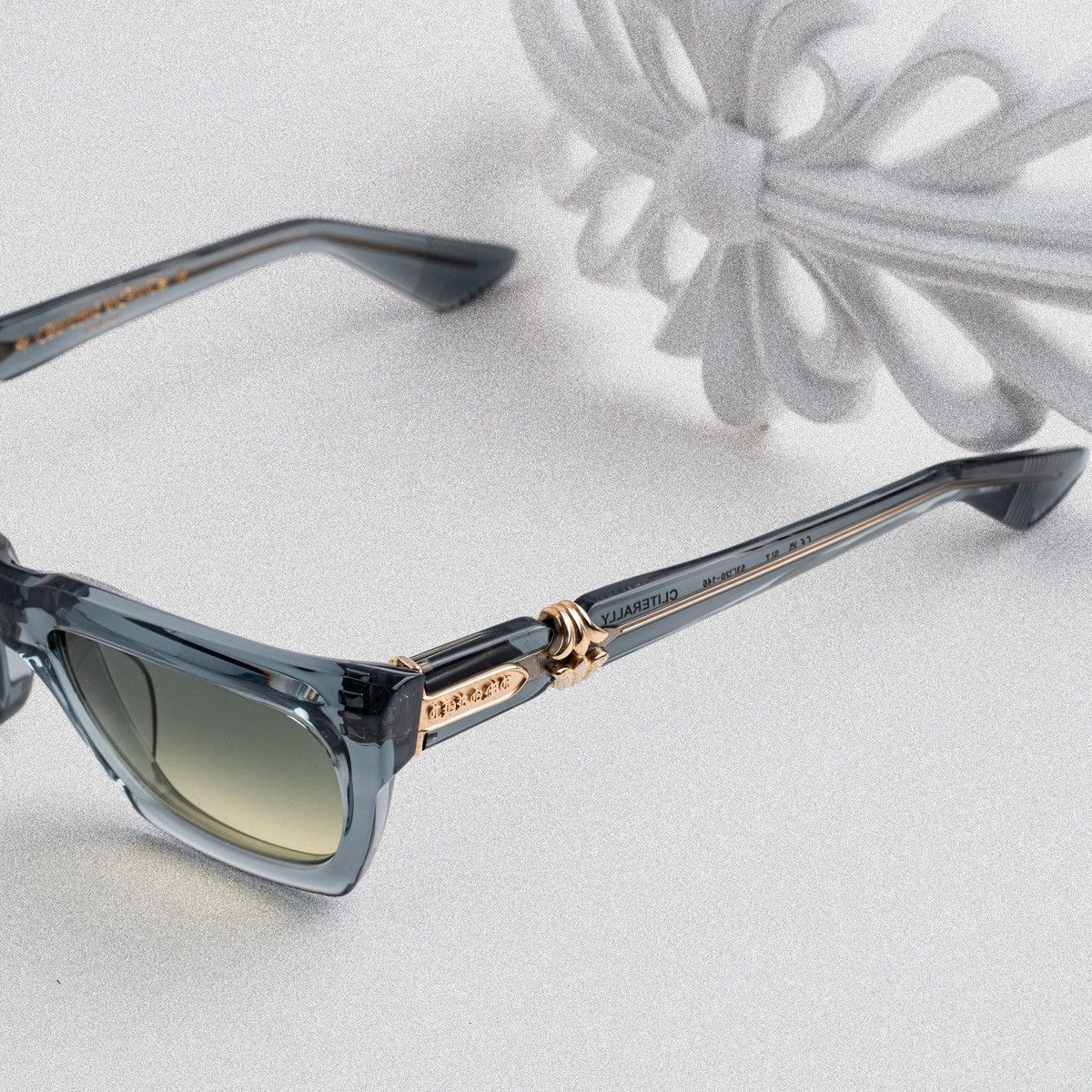 Chrome Hearts CHROME HEARTS CLITERALLY SLATED SUNGLASSES Size ONE SIZE - 3 Thumbnail