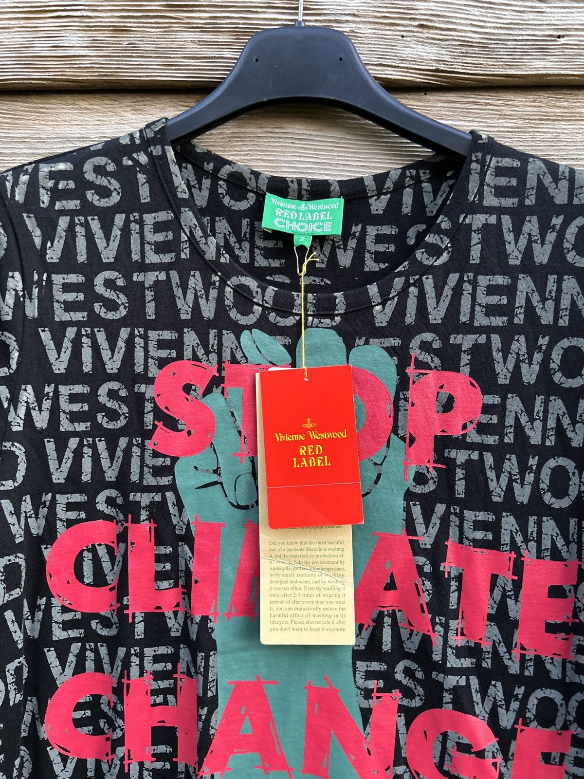 Vivienne Westwood BNWT Vivienne Westwood Red Label Stop Climate Change Now Tee Size M / US 6-8 / IT 42-44 - 2 Thumbnail