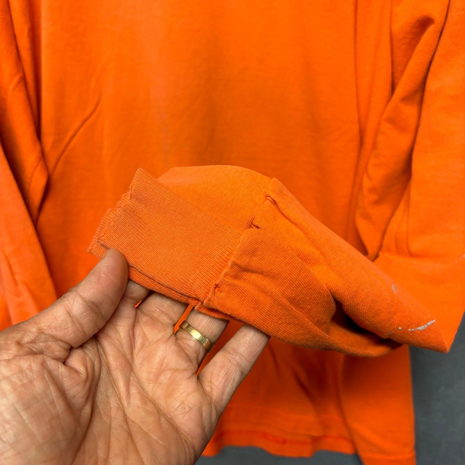 Gildan PG&E Shirt Long Sleeve Orange Utility XL Zero in on Safety Size US XL / EU 56 / 4 - 8 Thumbnail