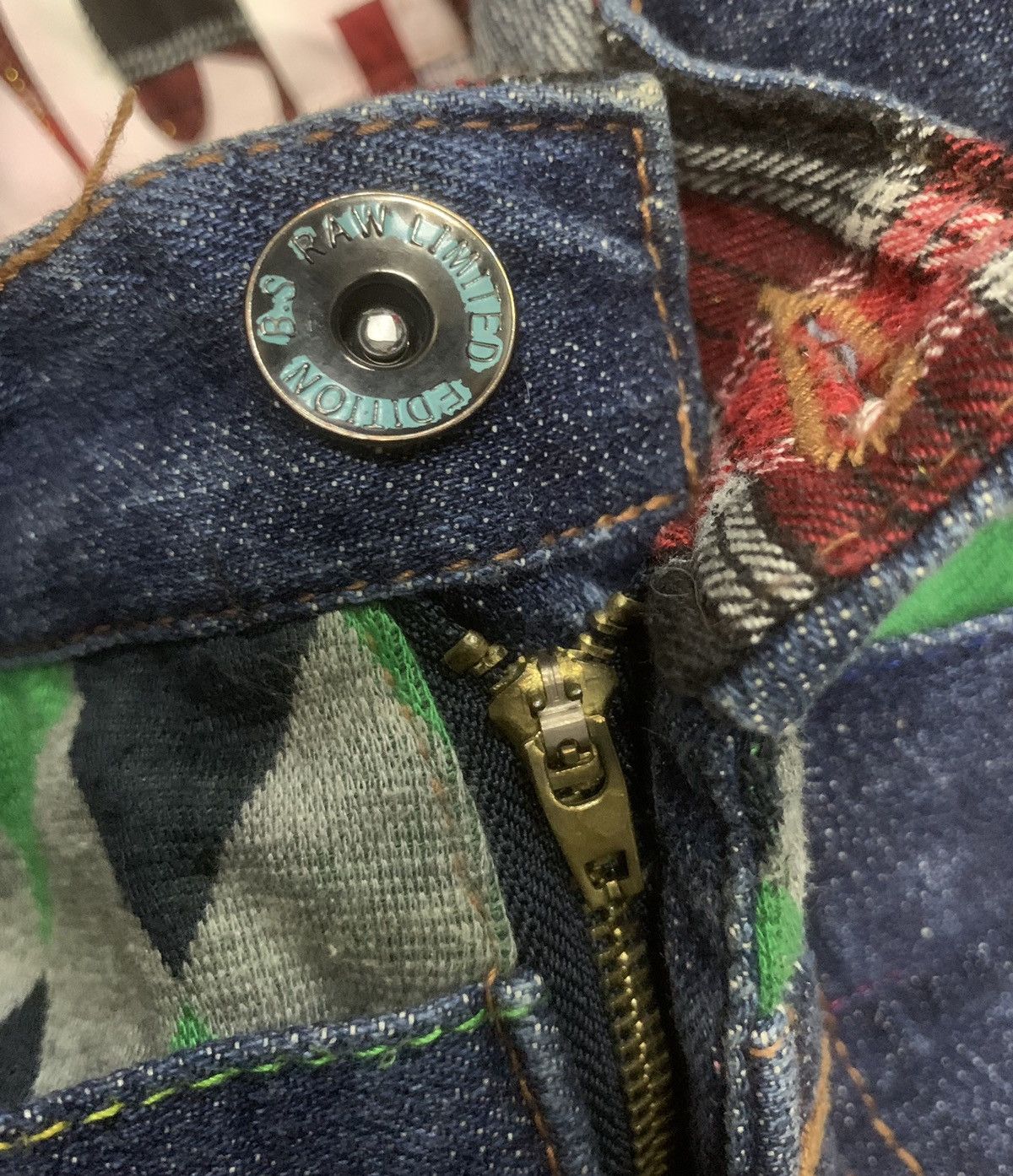 Hysteric Glamour B.S RAW LIMITED EDITION BEACH CASUAL DOUBLE WAIST DENIM Size US 33 - 15 Thumbnail