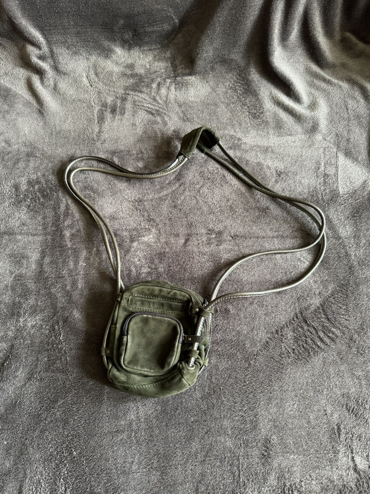 Japanese Brand Vintage massanger suede Japanese brand Avant Garde Size ONE SIZE - 1 Thumbnail