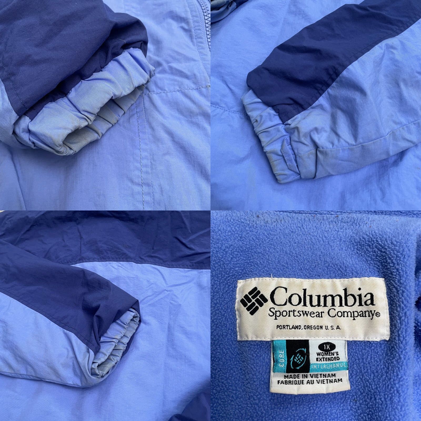 Vintage VINTAGE Columbia Bugaboo Interchange Fleece Jacket Womes 1X Blue Full Zip Pocket Size XL / US 12-14 / IT 48-50 - 8 Thumbnail
