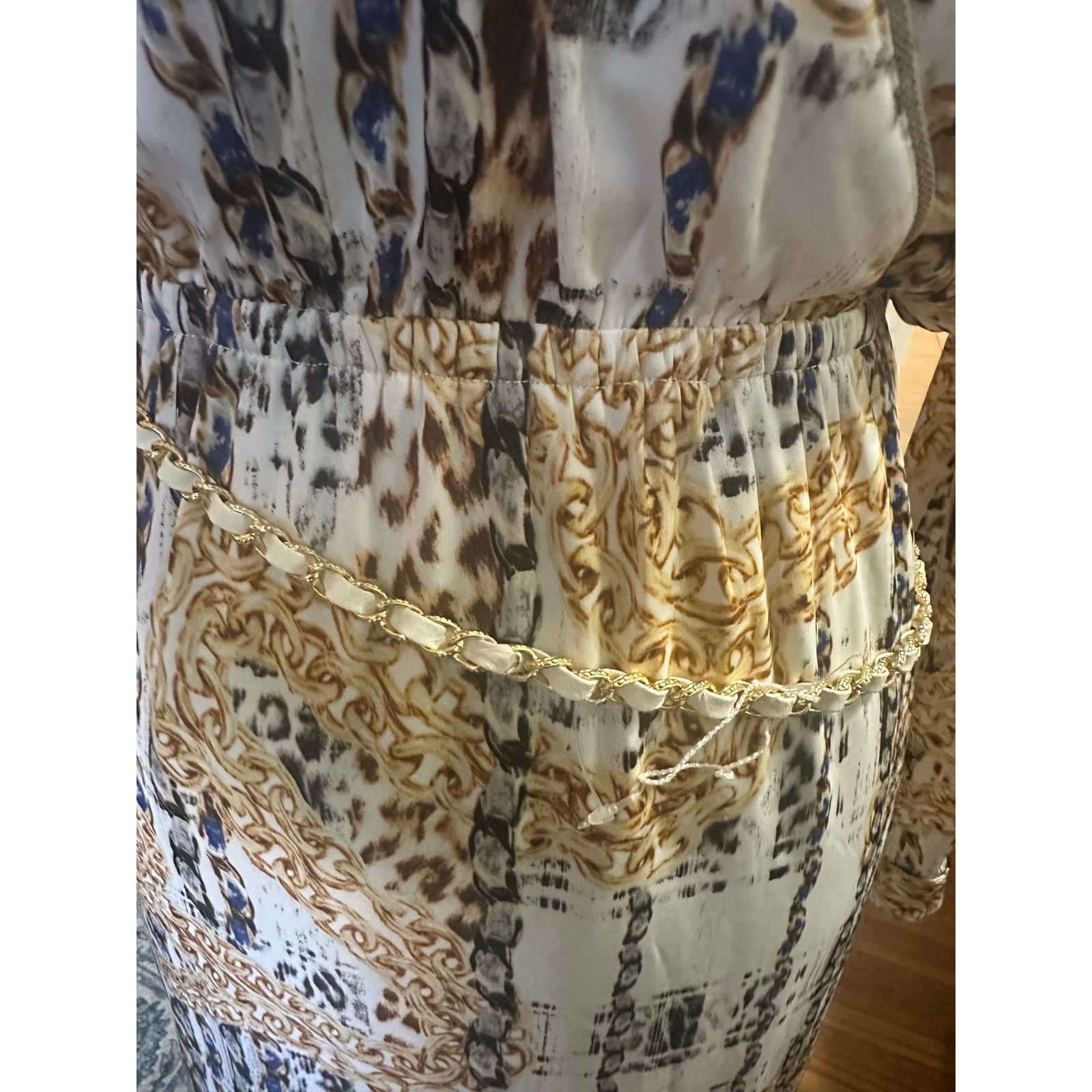 Bebe Bebe Silver and Gold Sequin Wrap Dress Size S / US 4 / IT 40 - 2 Thumbnail