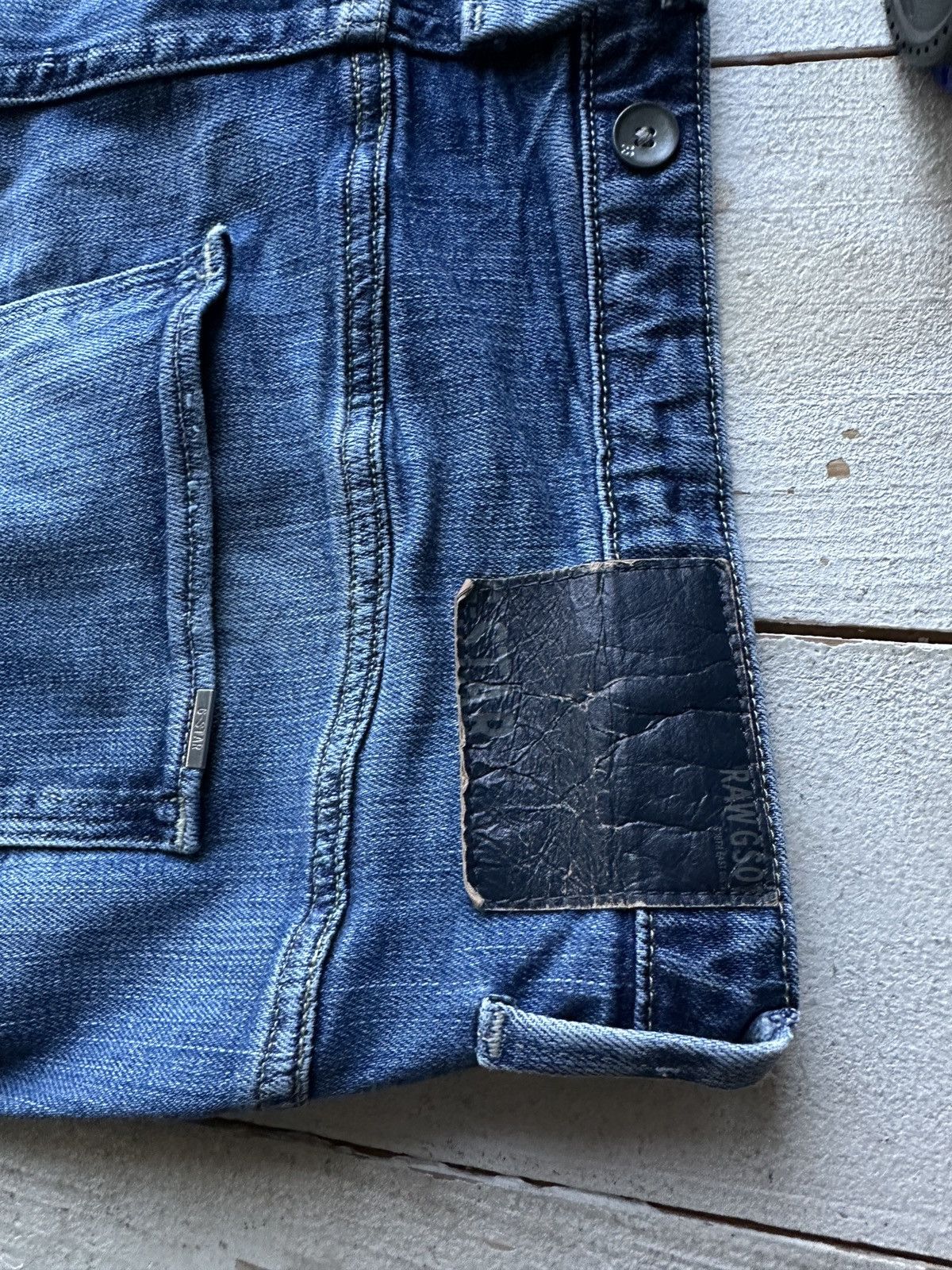 G-Star VNTG🚨96 G STAR RAW Jeans AVANT GARDE Washed Denim y2k 3301 Size 36" / US 14 / IT 50 - 10 Thumbnail