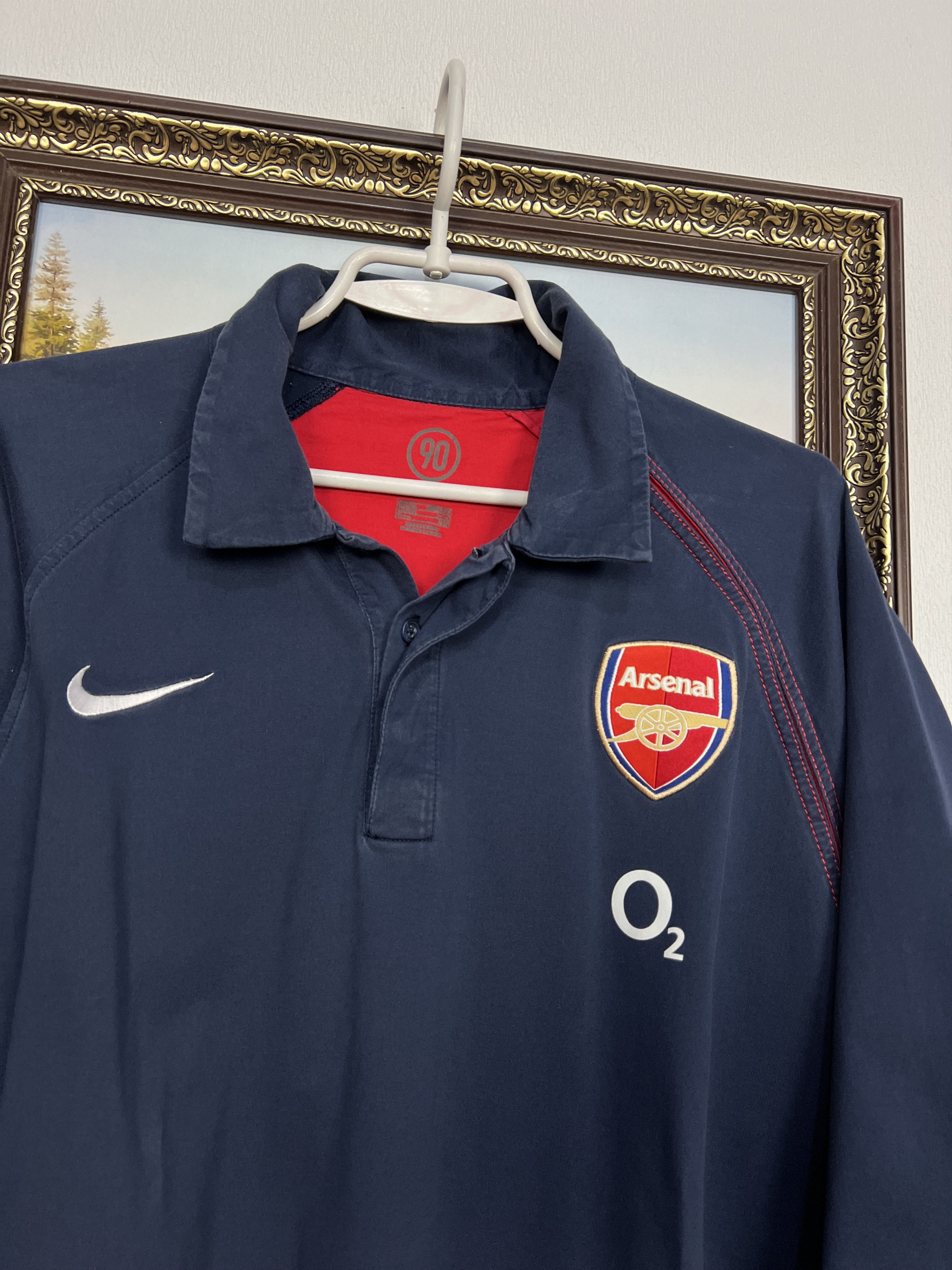 Nike Arsenal o2 Football Polo Shirt Soccer Jersey Gunners 3XL Size US XXL / EU 58 / 5 - 3 Thumbnail