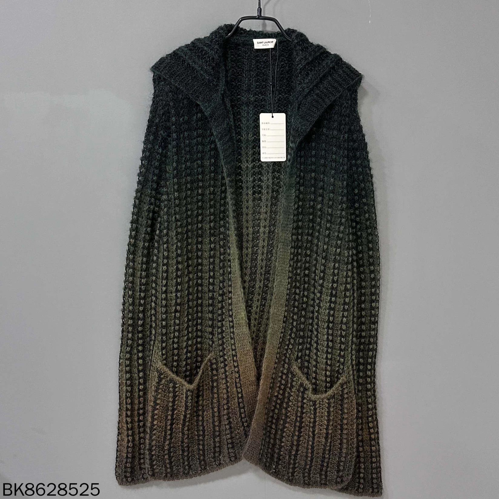 Saint Laurent Paris Mohair Gradient Hooded Cardigan, Saint Laurent Paris Size M / US 6-8 / IT 42-44 - 1 Thumbnail