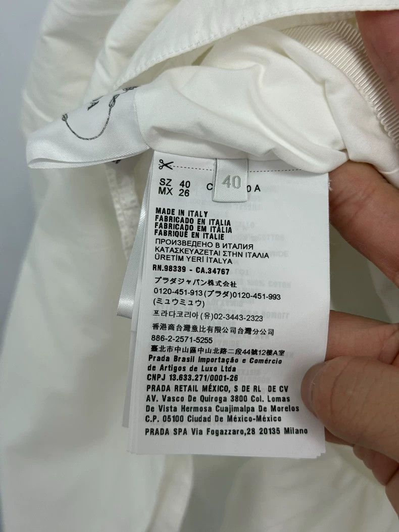 Prada Prada Front zipper logo doll collar dress Size S / US 4 / IT 40 - 3 Thumbnail