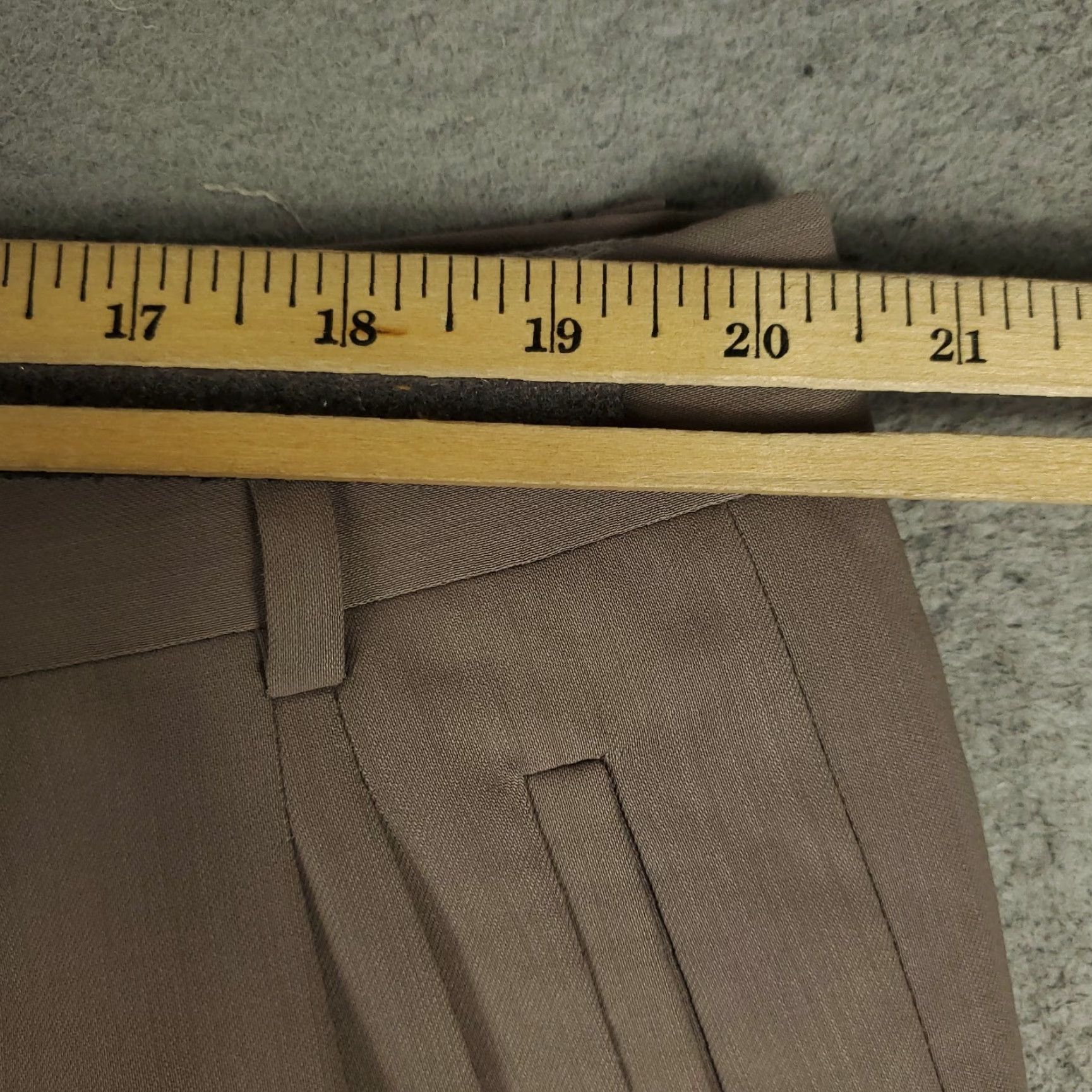 Zanella Zanella Mens Pants 41x25 Beige Pleated Cuffed Dress Trousers Wool Wool Dress Pants Big & Tall Regular Beig e Size US 41 - 3 Thumbnail