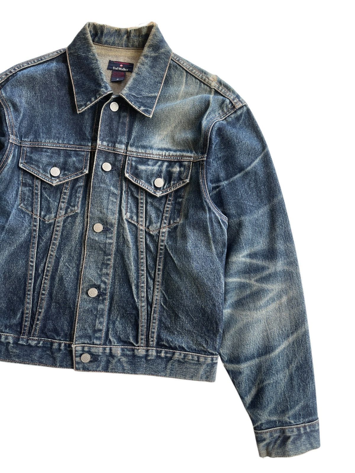Japanese Brand Vintage Ted Walker Denim Trucker Jacket Size US M / EU 48-50 / 2 - 5 Thumbnail